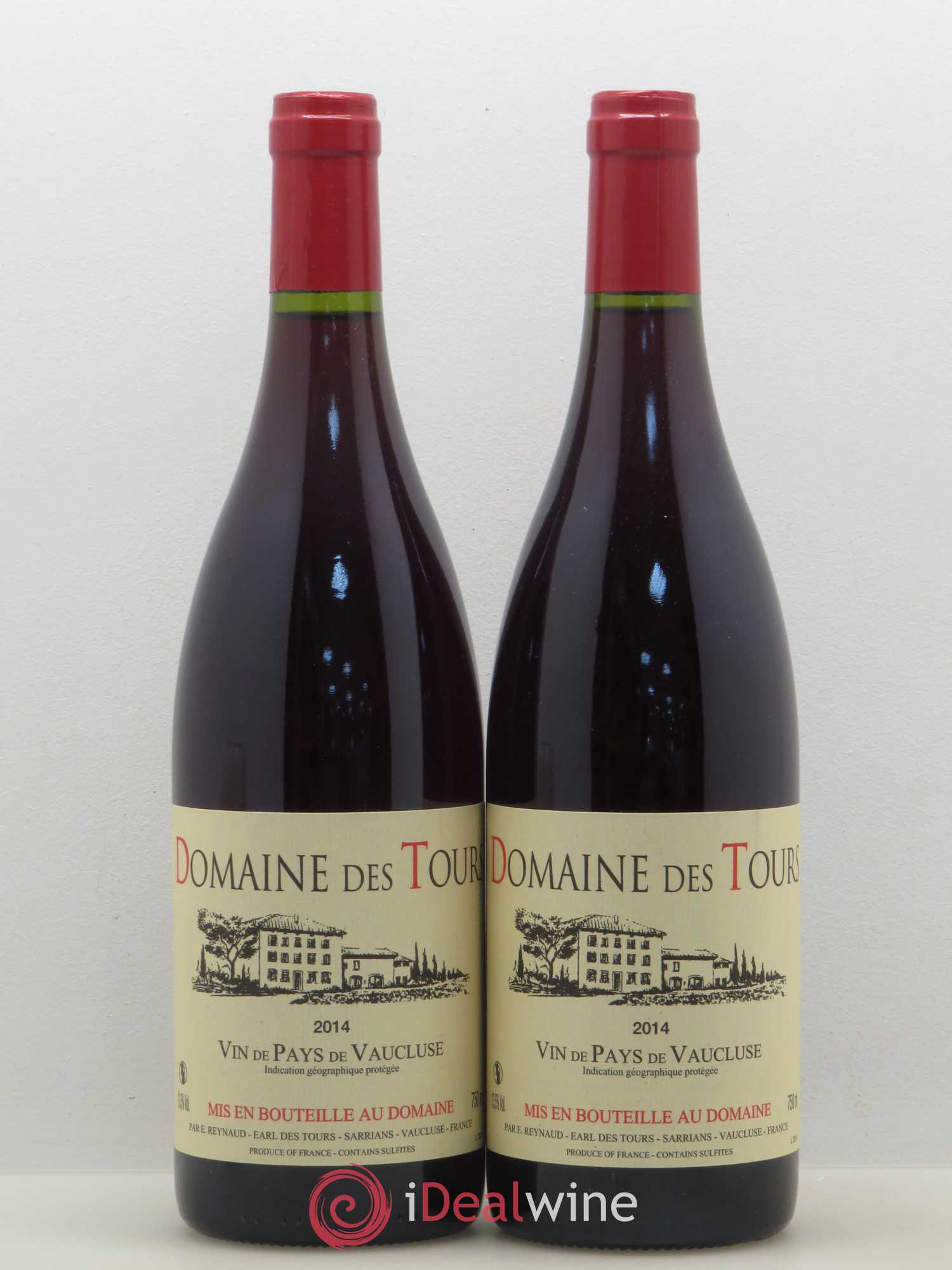 Vaucluse (Vin de Pays de Vaucluse) Domaine des Tours Emmanuel Reynaud 2014 - Lot de 2 bouteilles - 0