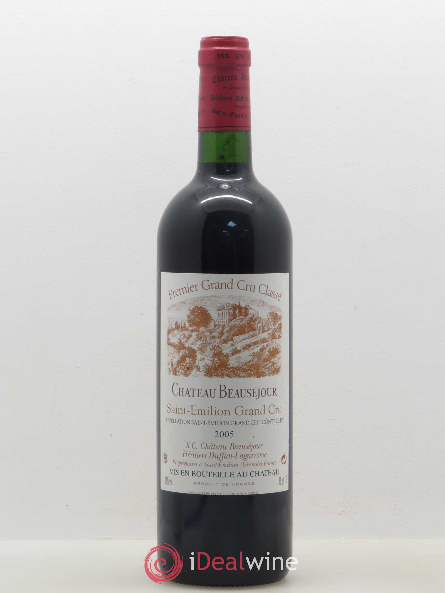 Château Beauséjour (Duffau-Lagarrosse) 1er Grand Cru Classé B 2005 - Lot de 1 bouteille - 0