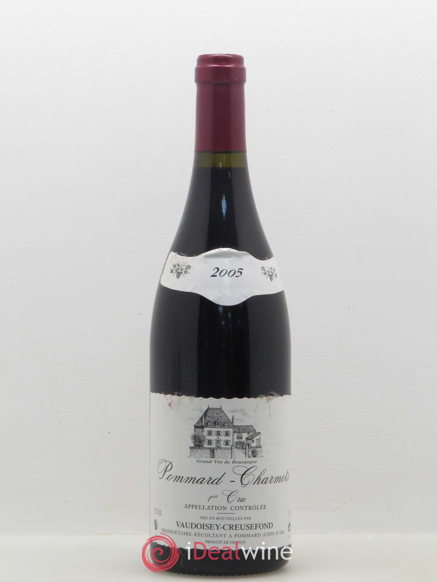 Pommard 1er Cru Charmots Domaine Vaudoisey Creusefond 2005 - Lot de 1 bouteille - 0