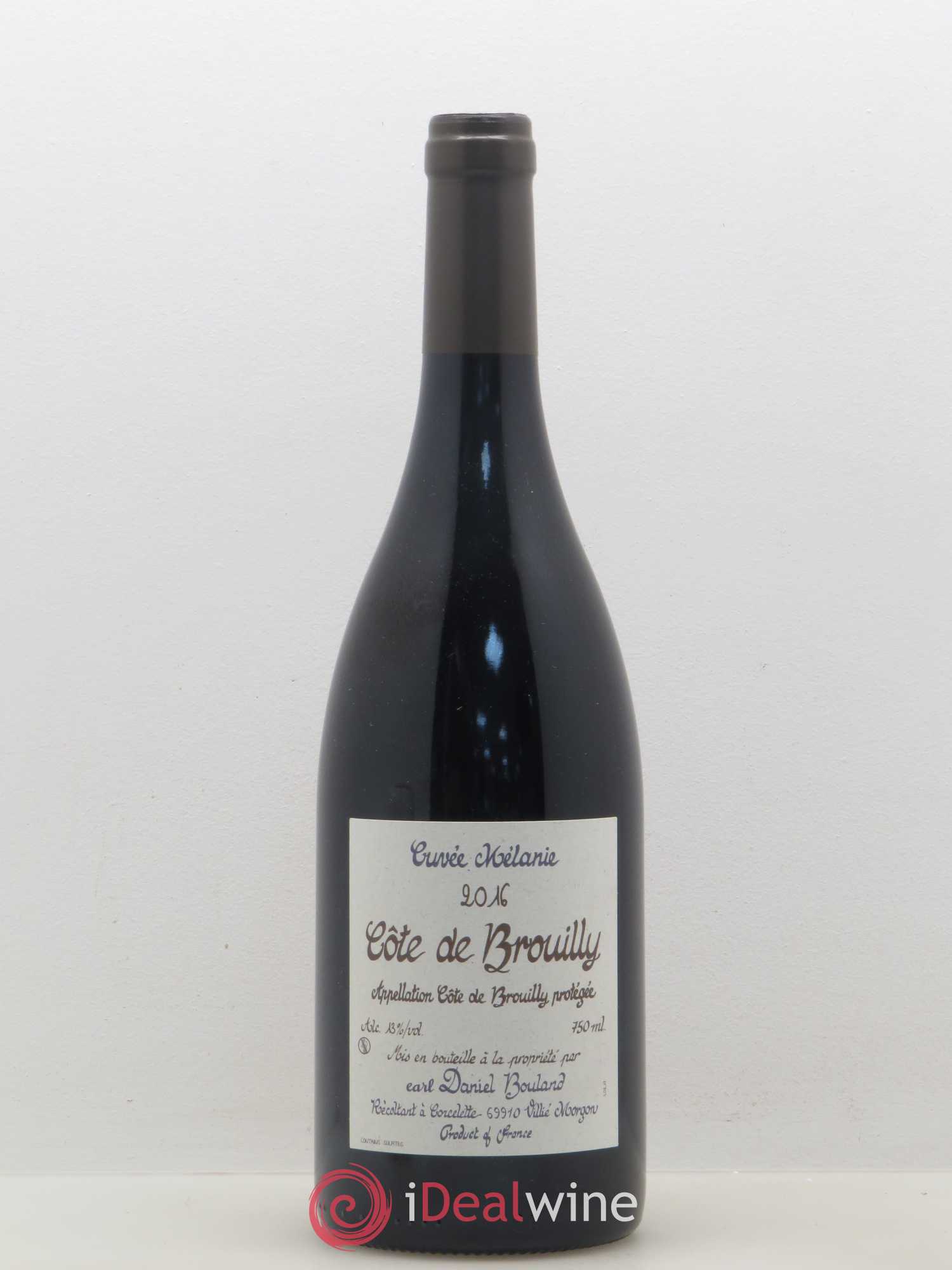 Côte de Brouilly Mélanie Domaine Daniel Bouland 2016 - Posten von 1 Flasche - 0