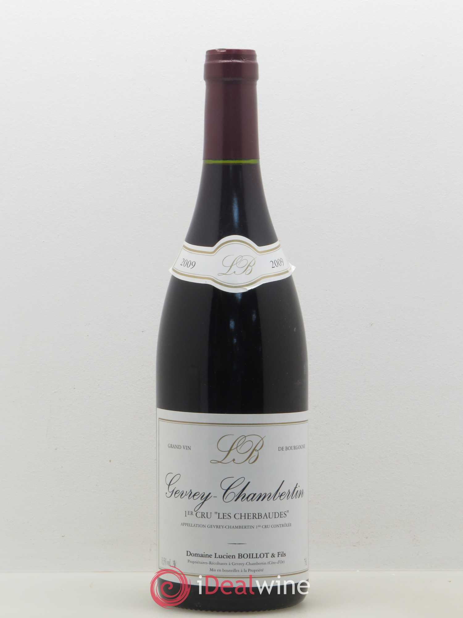 Gevrey-Chambertin 1er Cru Les Cherbaudes Lucien Boillot & Fils (Domaine) 2009 - Lot de 1 bouteille - 0