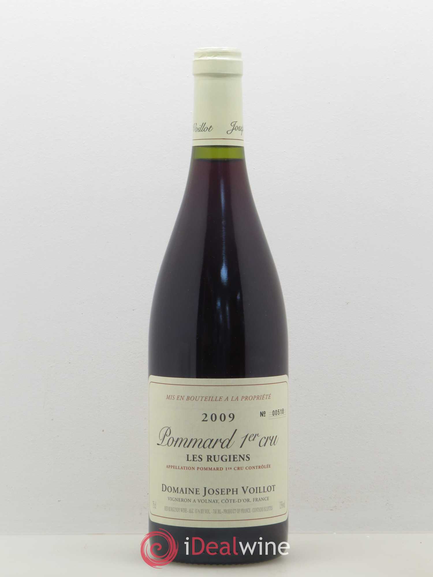 Pommard 1er Cru Les Rugiens Joseph Voillot (Domaine) 2009 - Lot de 1 bouteille - 0