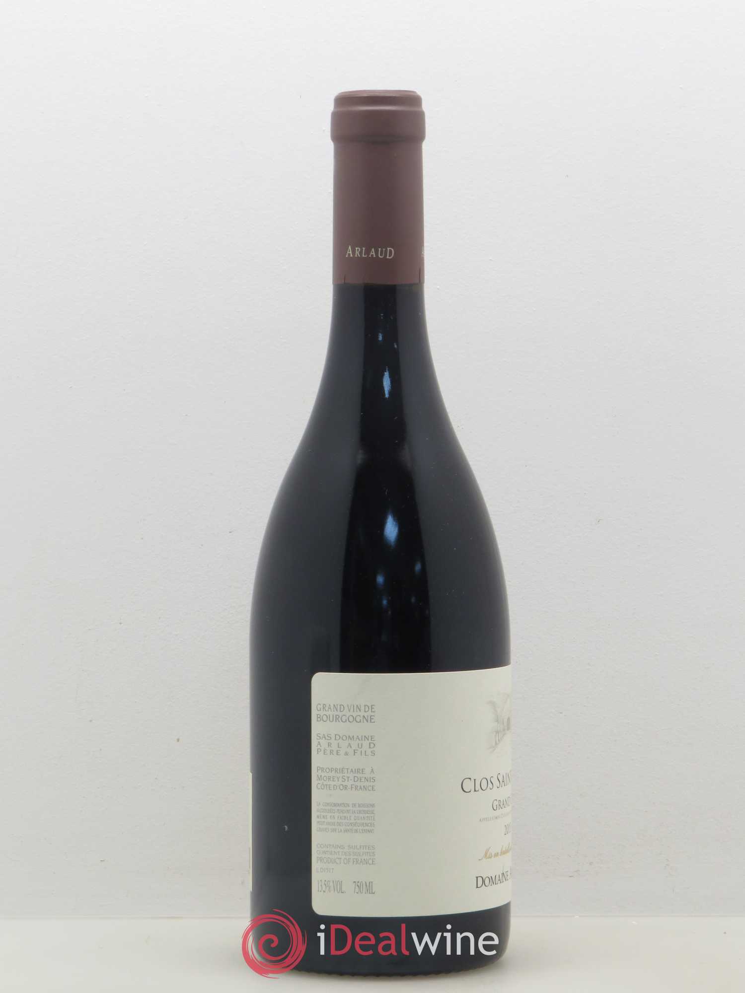 Clos Saint-Denis Grand Cru Arlaud 2015 - Lot de 1 bouteille - 1