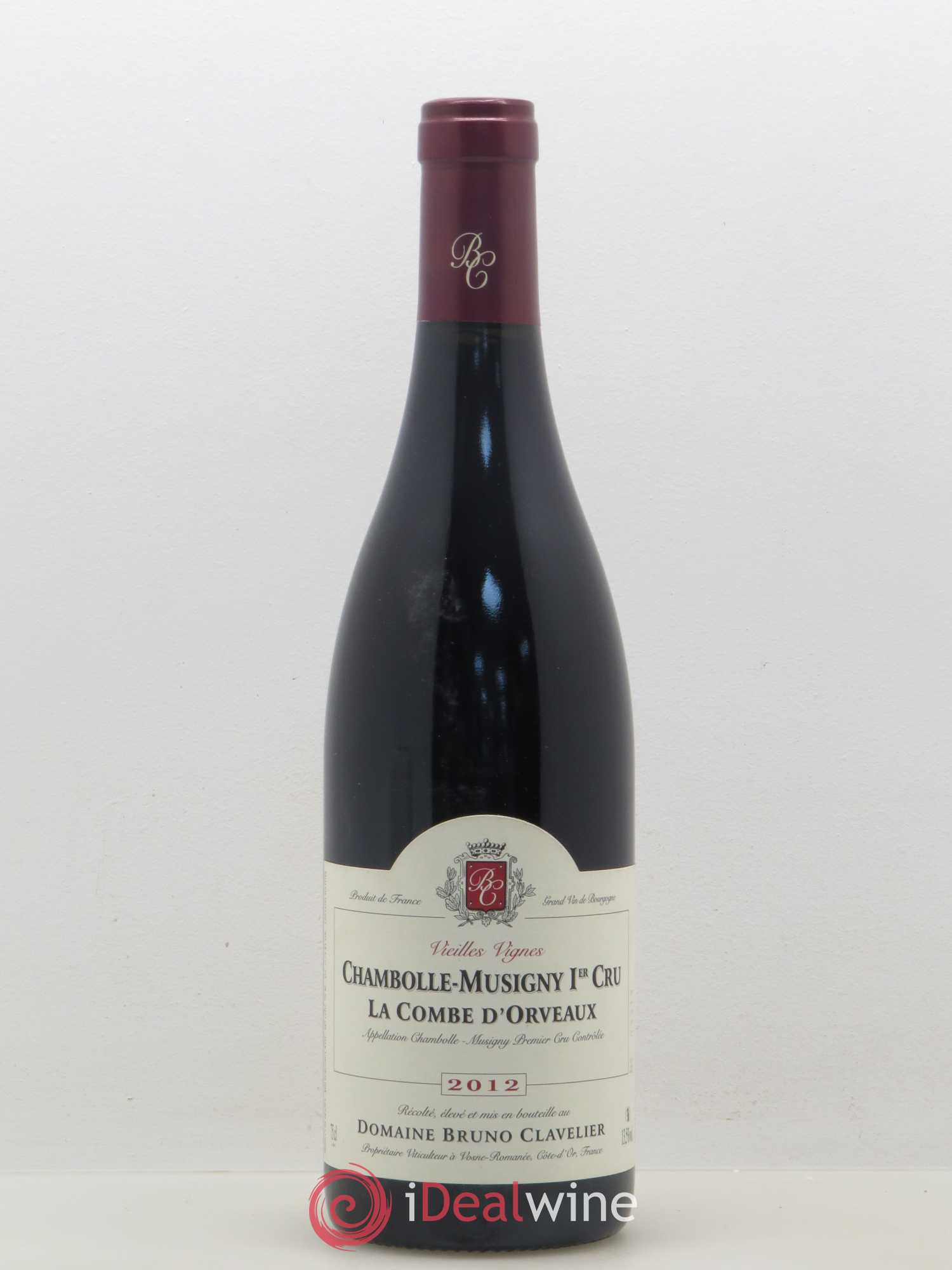 Chambolle-Musigny 1er Cru La Combe d'Orveaux Domaine Bruno Clavelier 2012 - Posten von 1 Flasche - 0