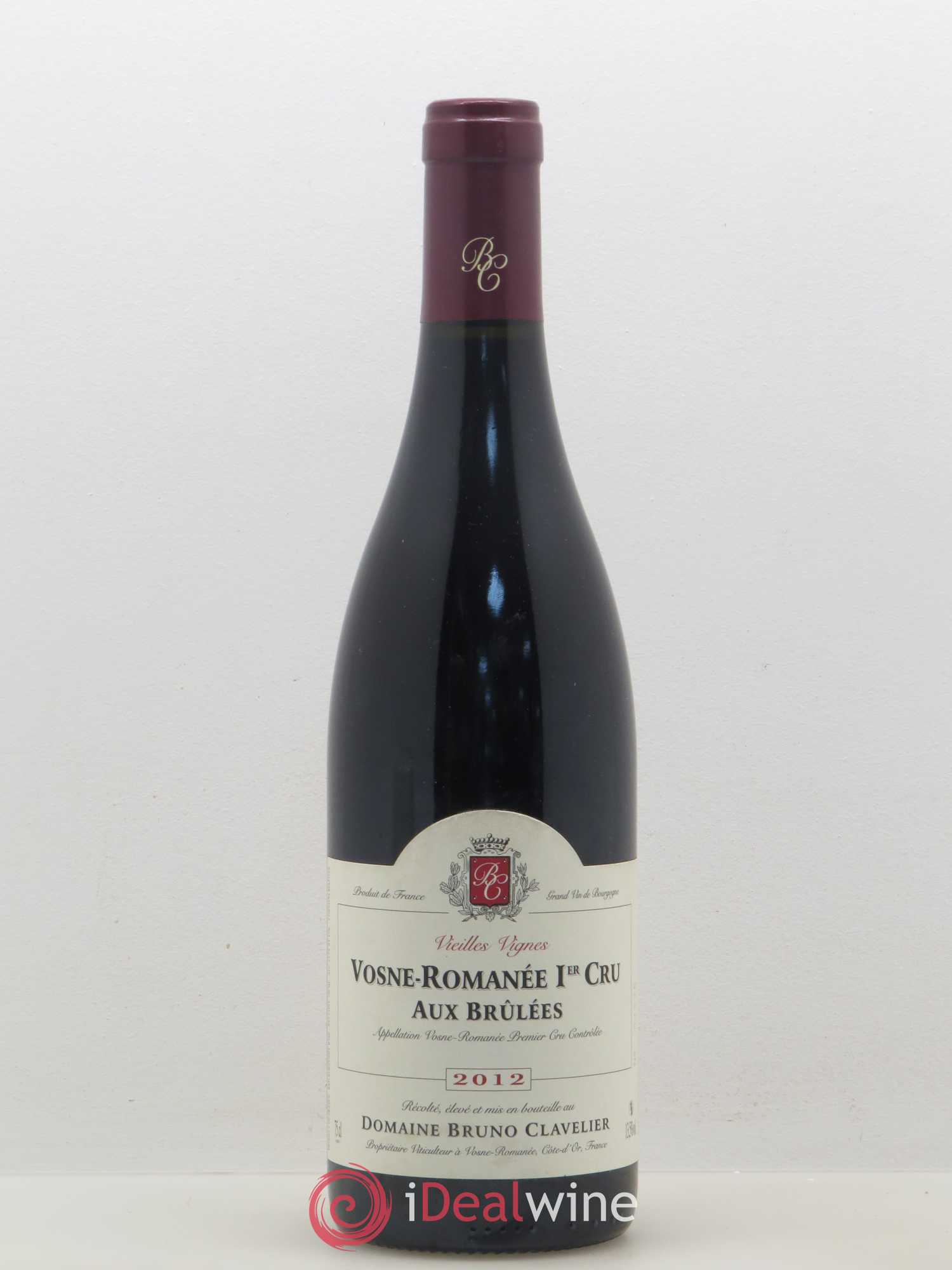 Vosne-Romanée 1er Cru Aux Brûlees Domaine Bruno Clavelier 2012 - Posten von 1 Flasche - 0