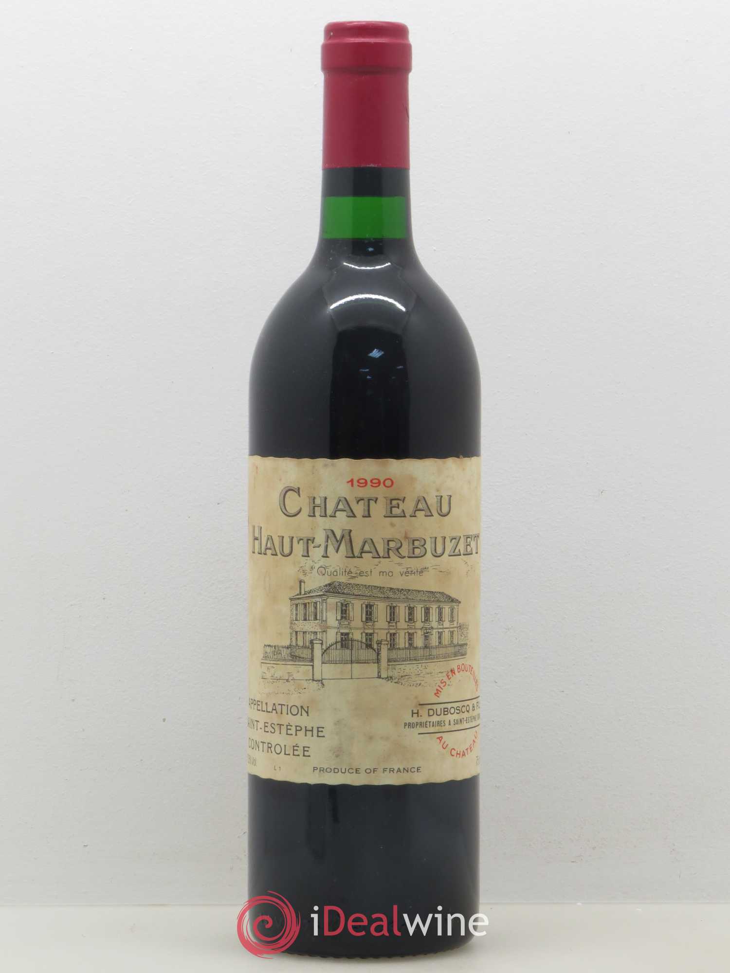 Château Haut Marbuzet 1990 - Lot de 1 bouteille - 0