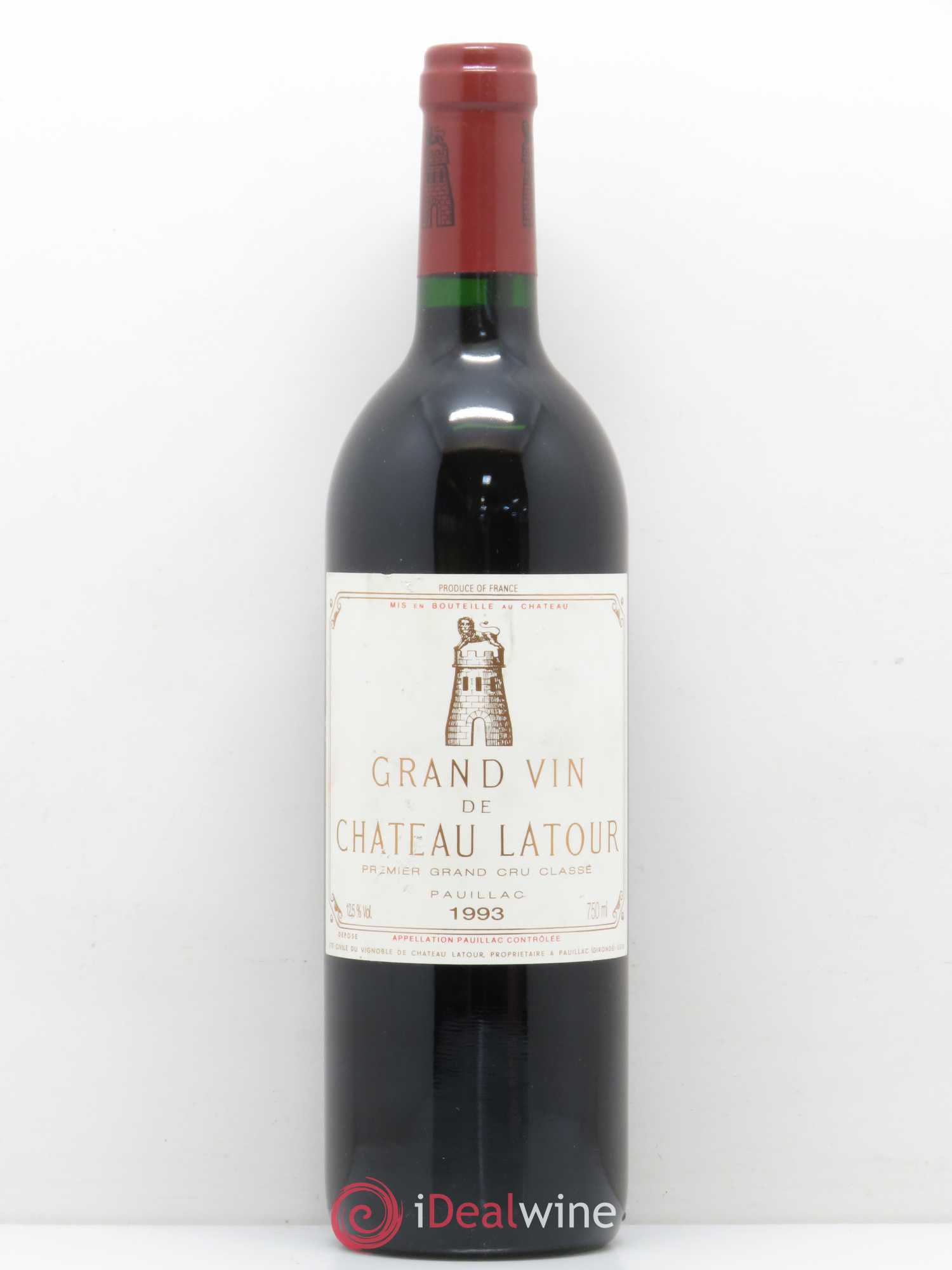 Château Latour 1er Grand Cru Classé 1993 - Lot de 1 bouteille - 0