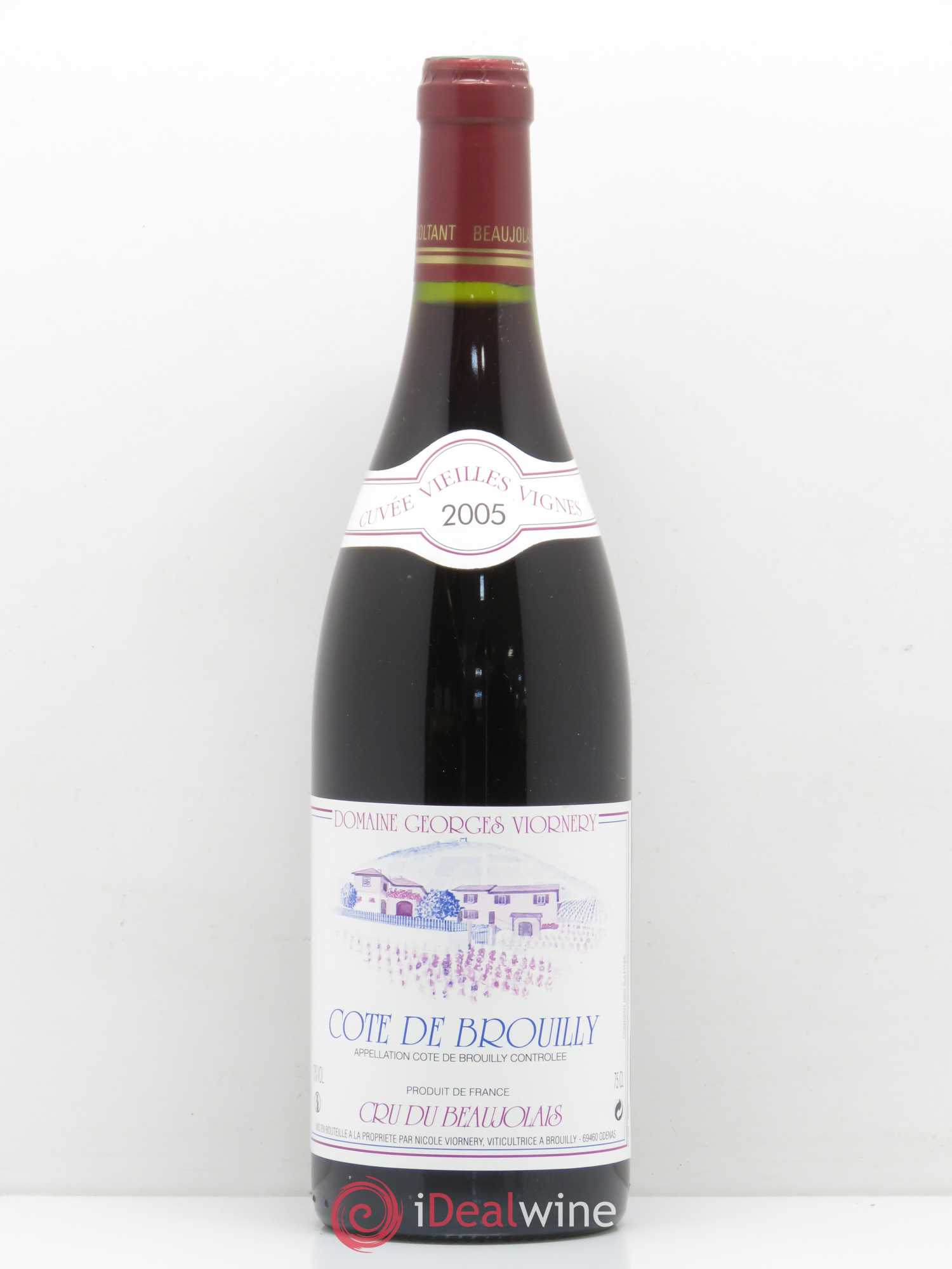 Côte de Brouilly Vieilles Vignes domaine Georges Viornery 2005 - Posten von 1 Flasche - 0