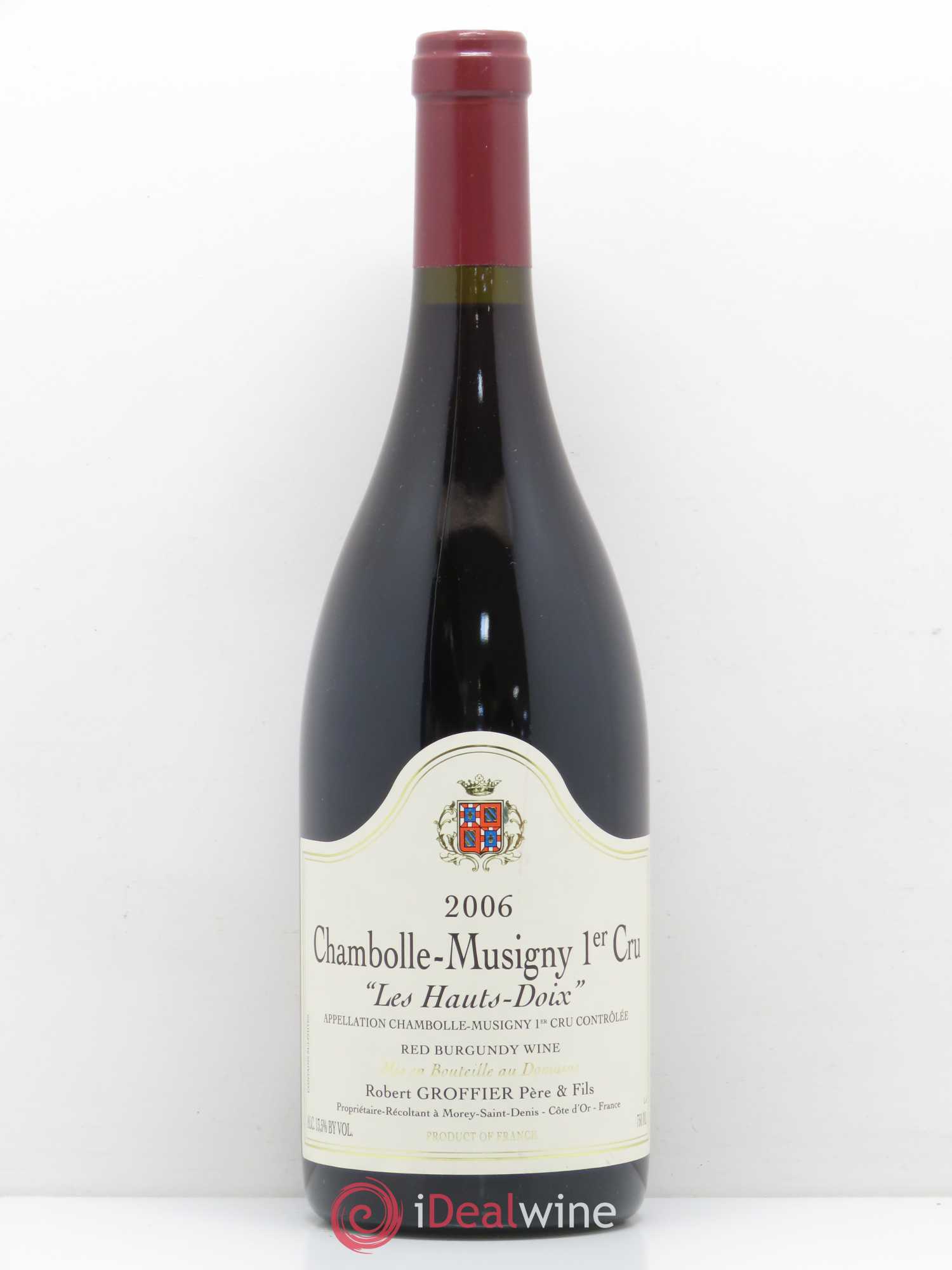 Chambolle-Musigny 1er Cru Les Hauts Doix Robert Groffier Père & Fils (Domaine) 2006 - Lot de 1 bouteille - 0