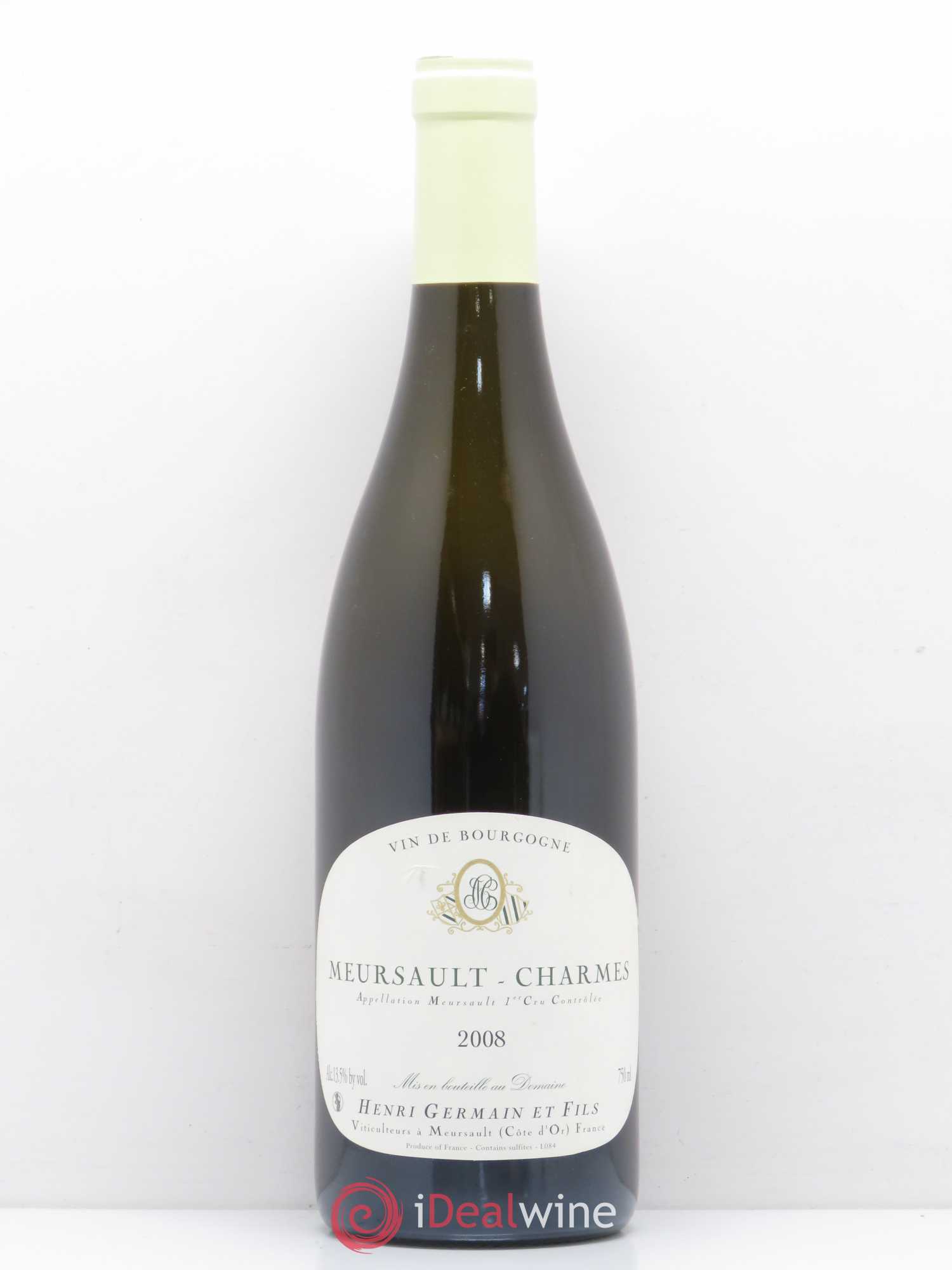 Meursault 1er Cru Charmes Henri Germain et Fils 2008 - Posten von 1 Flasche - 0