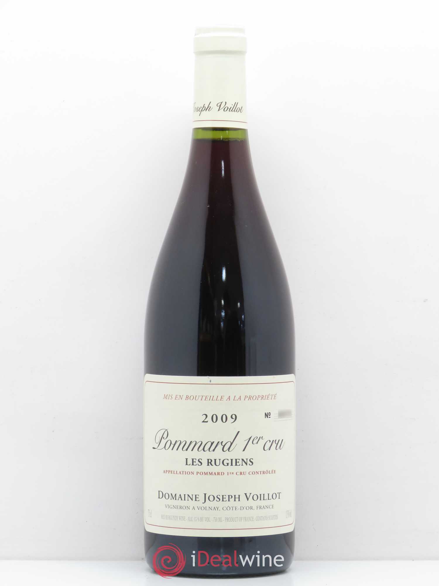 Pommard 1er Cru Les Rugiens Joseph Voillot (Domaine) 2009 - Lot de 1 bouteille - 0
