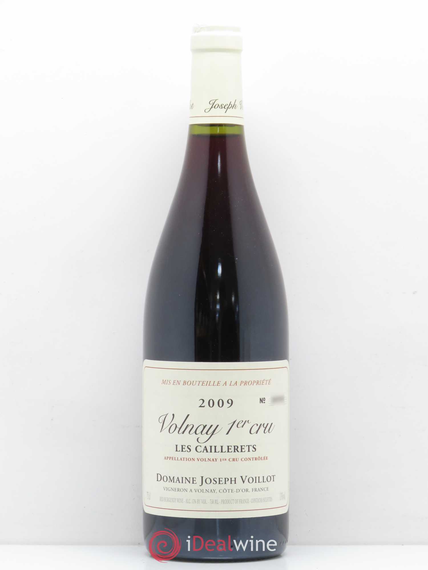 Volnay 1er Cru Les Caillerets Joseph Voillot (Domaine) 2009 - Lot de 1 bouteille - 0