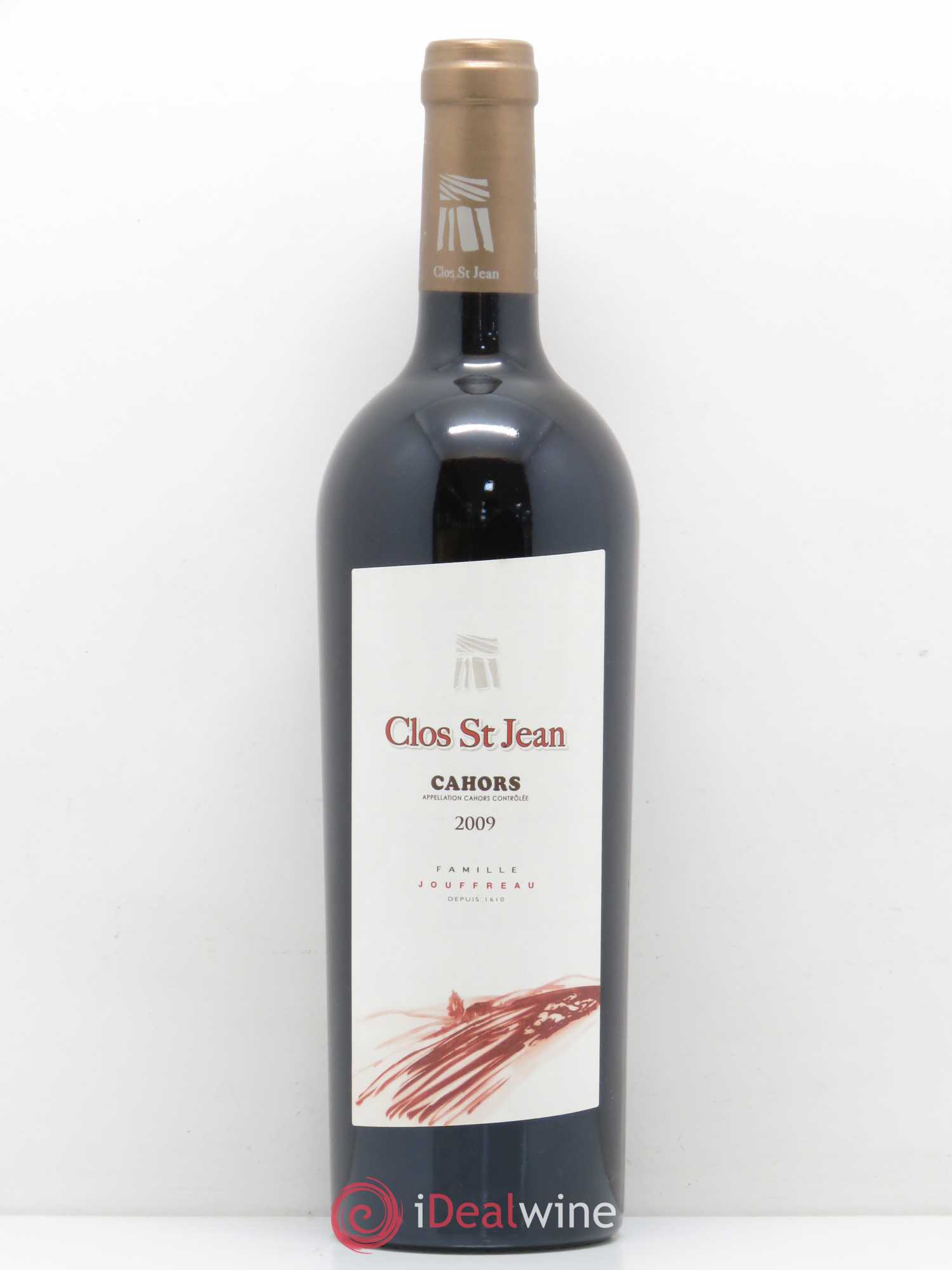 Cahors Clos Saint-Jean Famille Jouffreau 2009 - Posten von 1 Flasche - 0