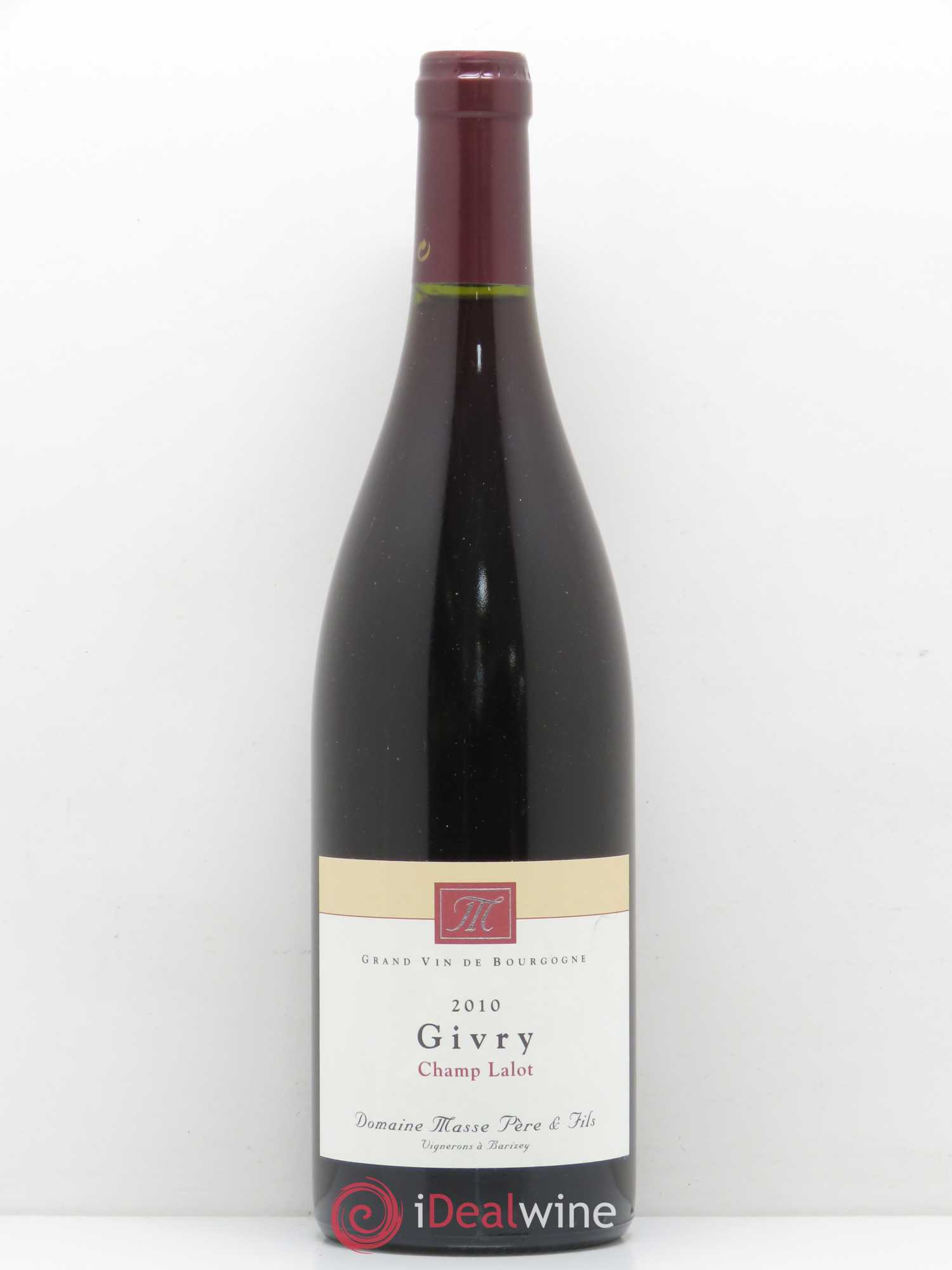 Givry Champ Lalot Domaine Masse Pere et Fils 2010 - Posten von 1 Flasche - 0