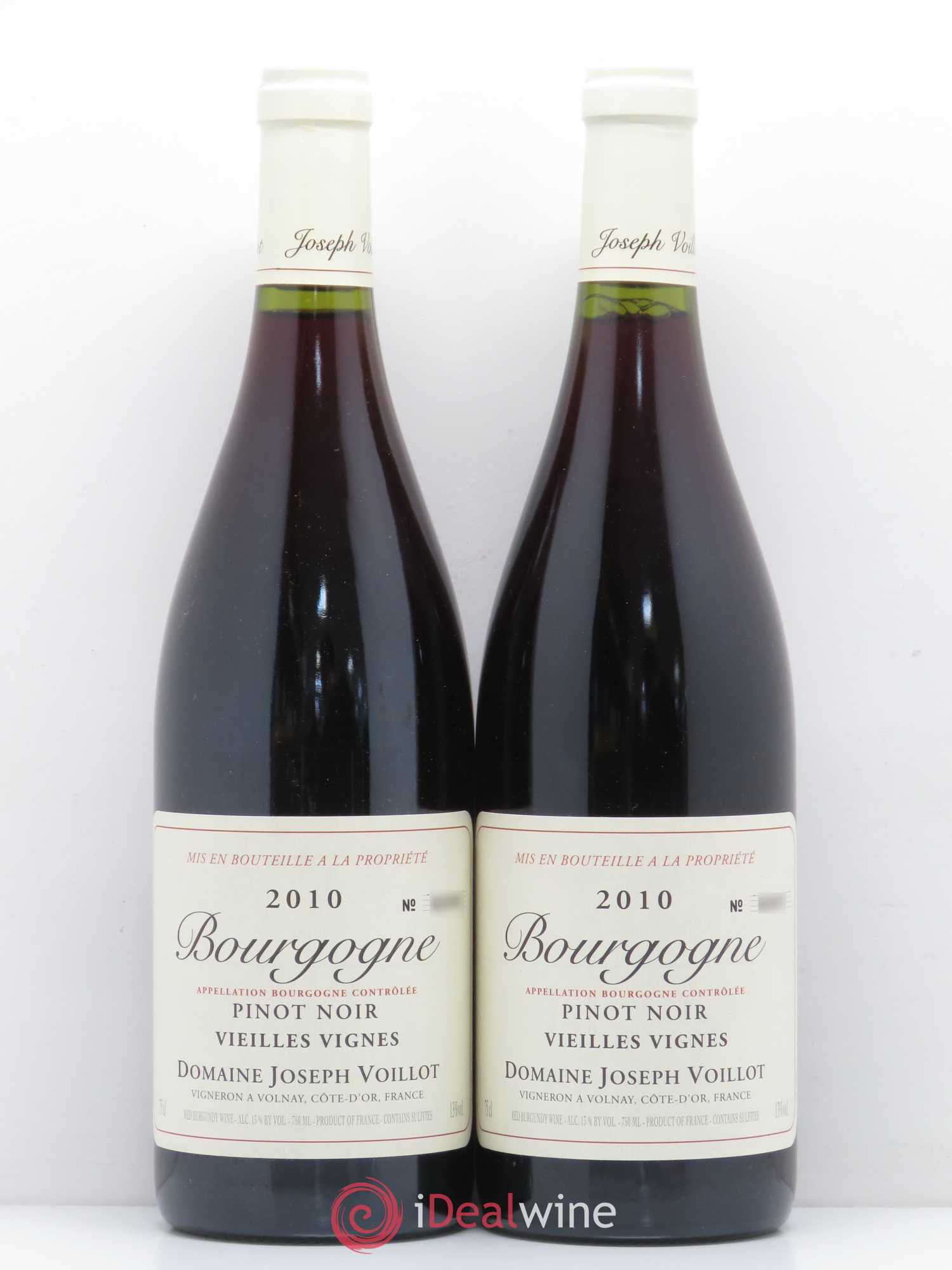 Bourgogne Pinot Noir Vieilles Vignes Domaine Joseph Voillot 2010 - Posten von 2 Flaschen - 0