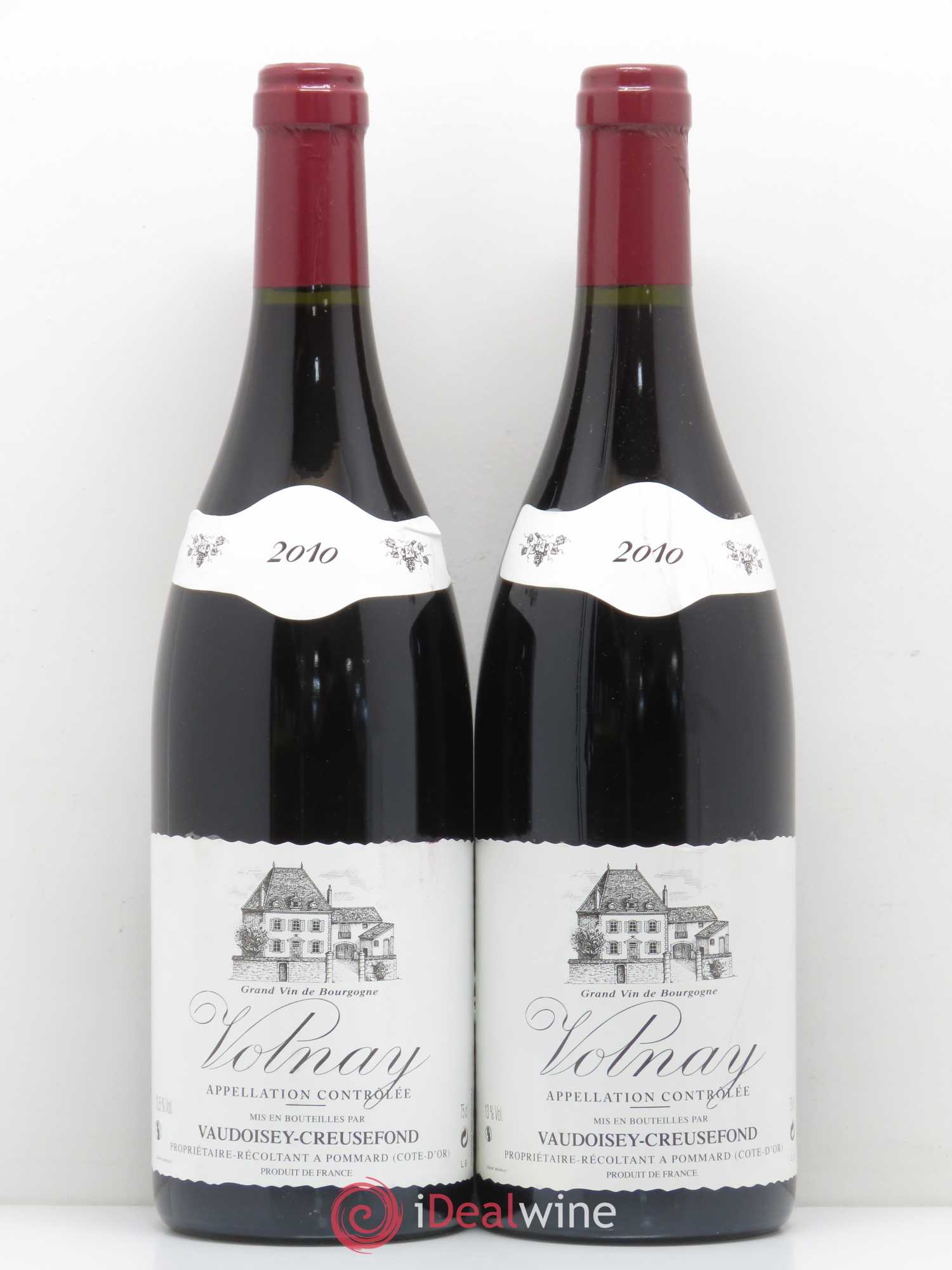 Volnay Domaine Vaudoisey-Creusefond 2010 - Lot de 2 bouteilles - 0