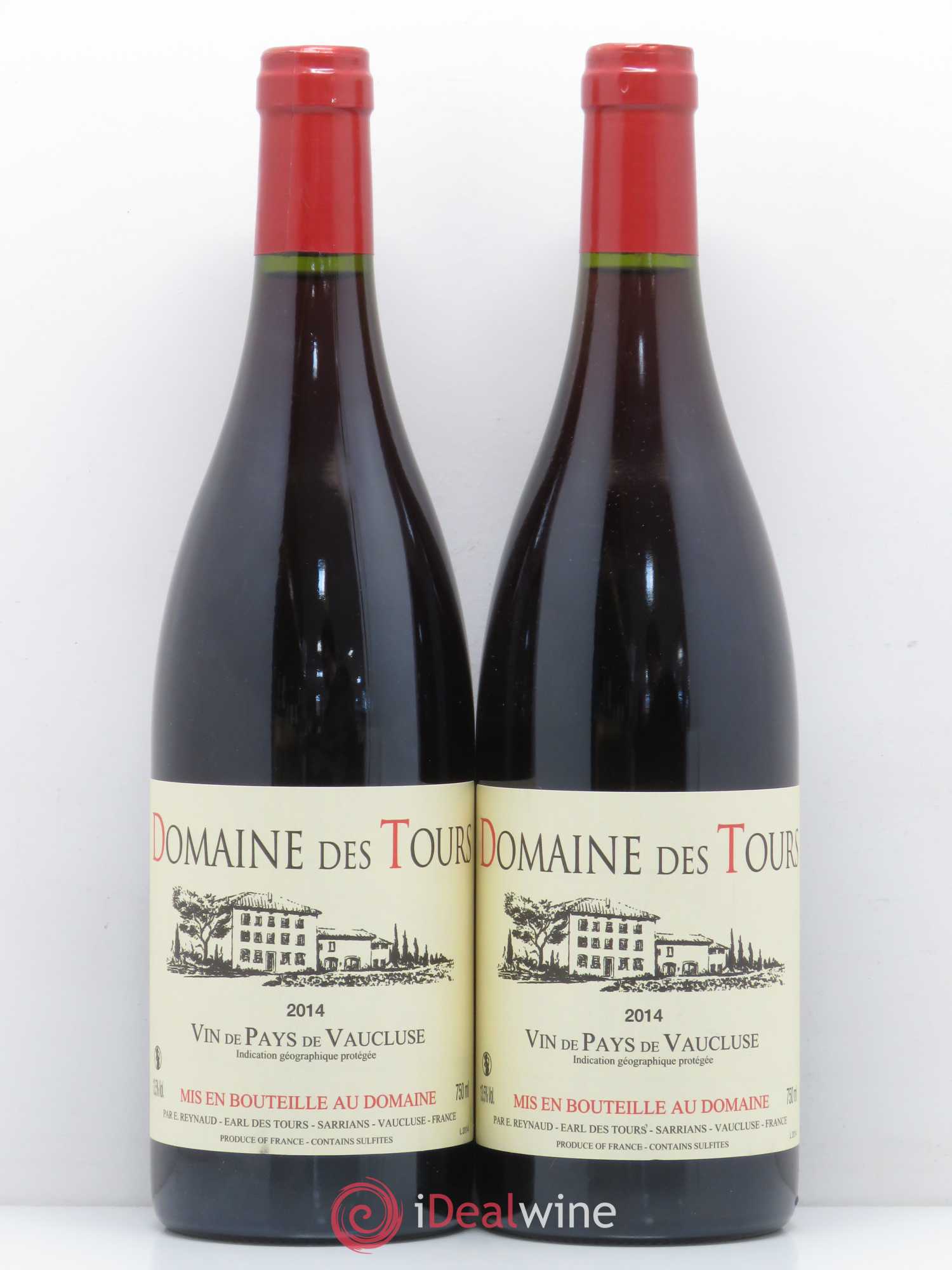 Vaucluse (Vin de Pays de Vaucluse) Domaine des Tours Emmanuel Reynaud 2014 - Lot de 2 bouteilles - 0