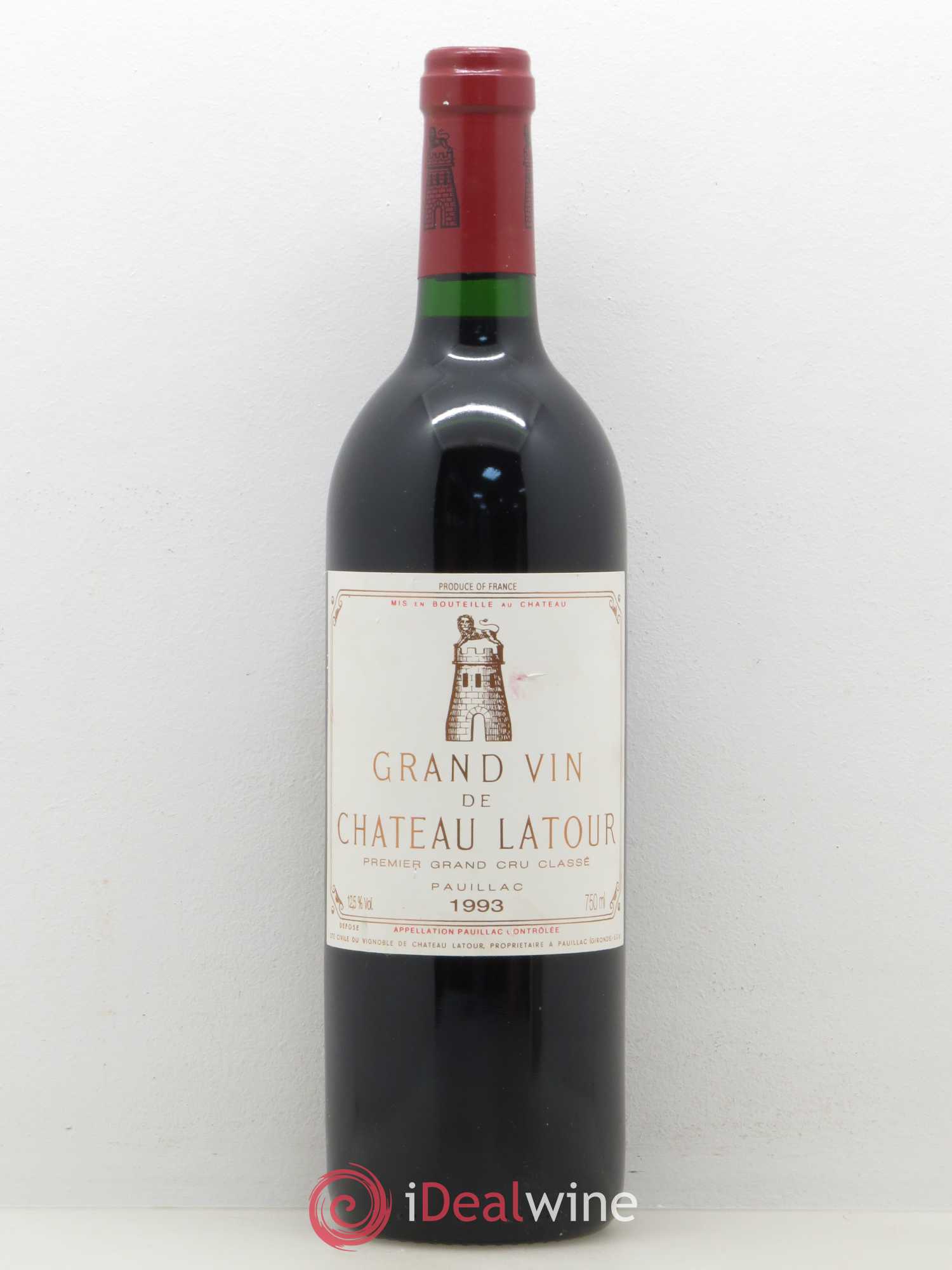 Château Latour 1er Grand Cru Classé 1993 - Lot de 1 bouteille - 0