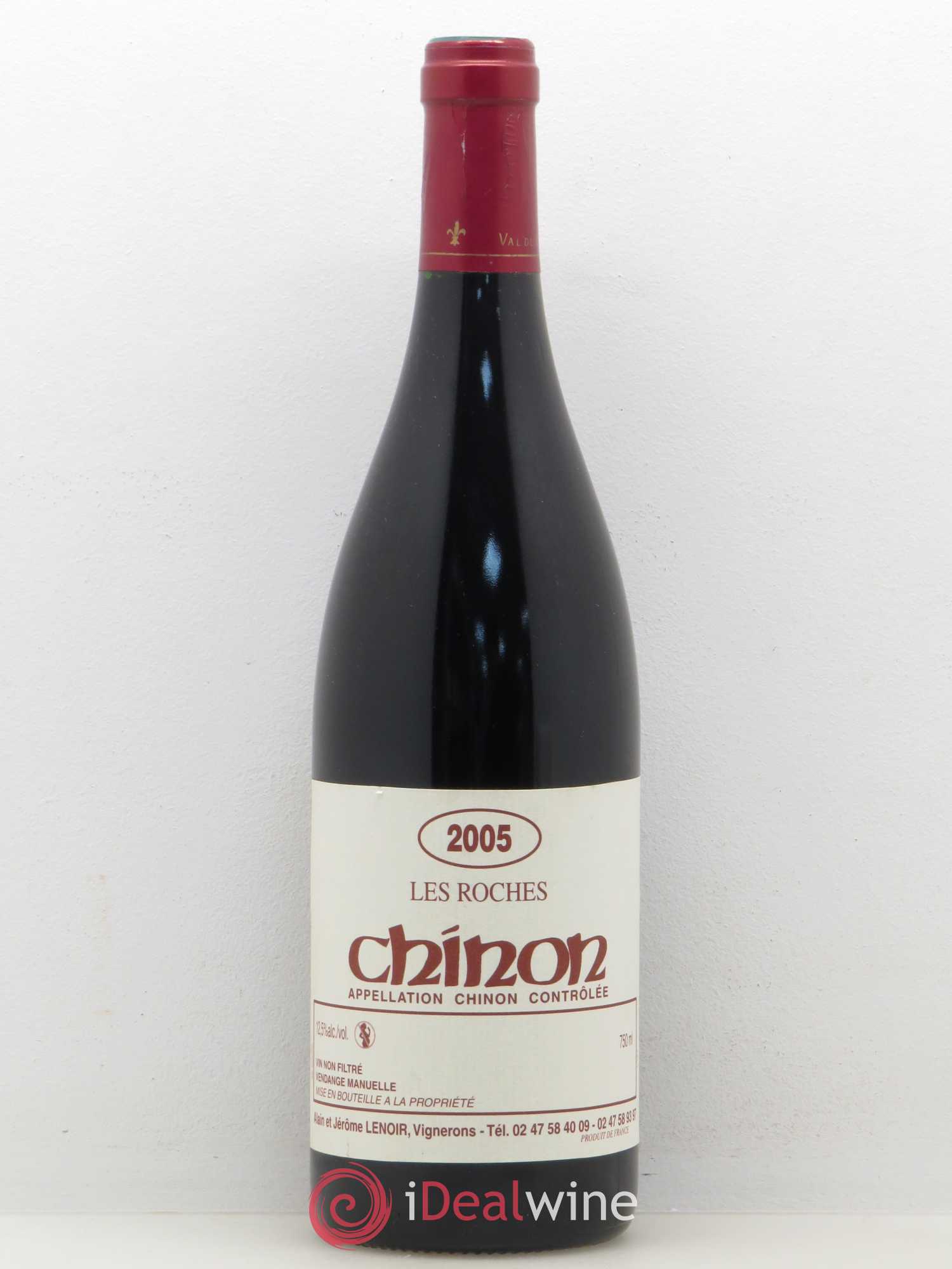 Chinon Les Roches Domaine Alain et Jerôme Lenoir 2005 - Posten von 1 Flasche - 0