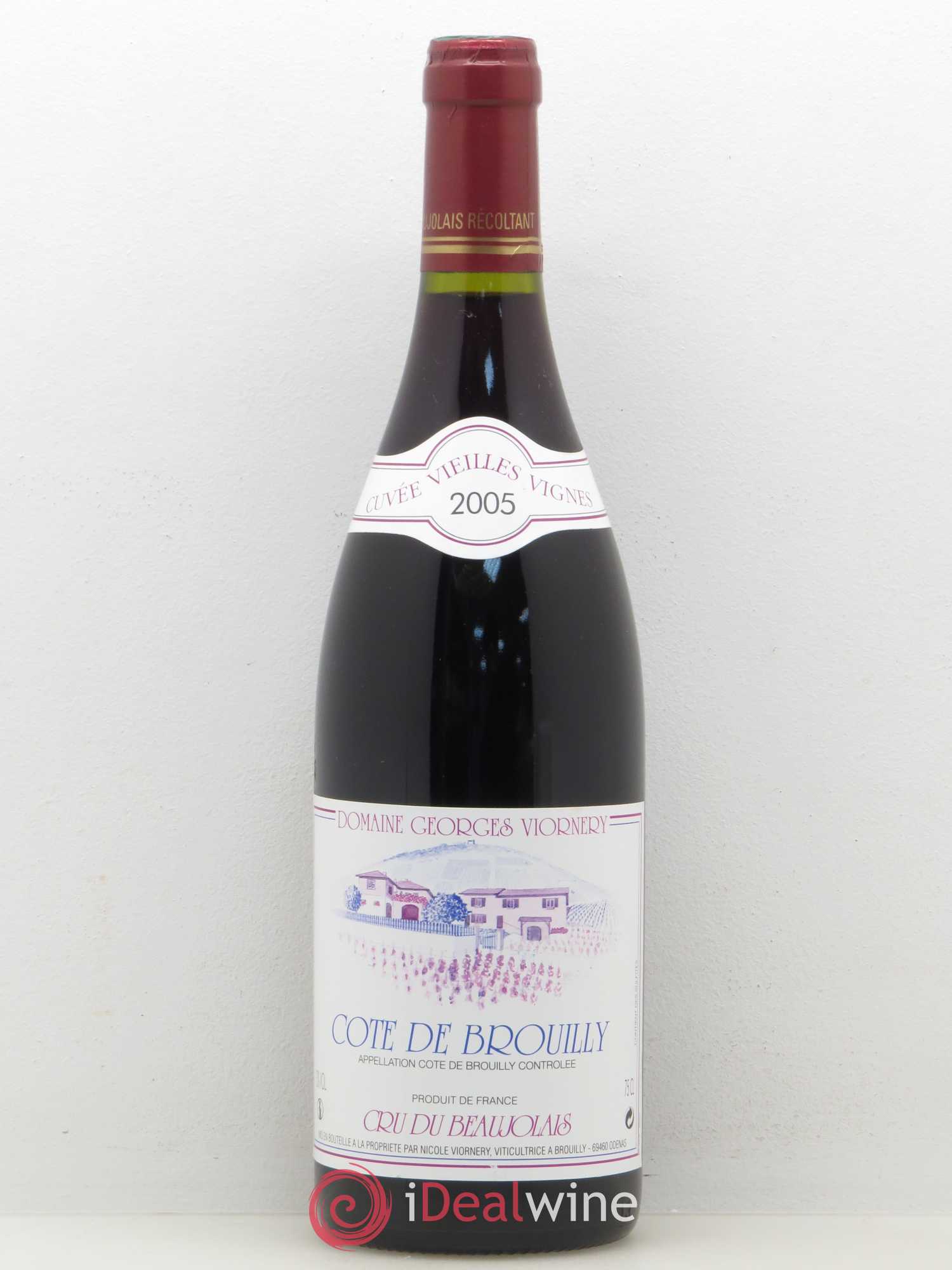 Côte de Brouilly Cuvée Vieilles Vignes domaine Georges Viornery 2005 - Posten von 1 Flasche - 0