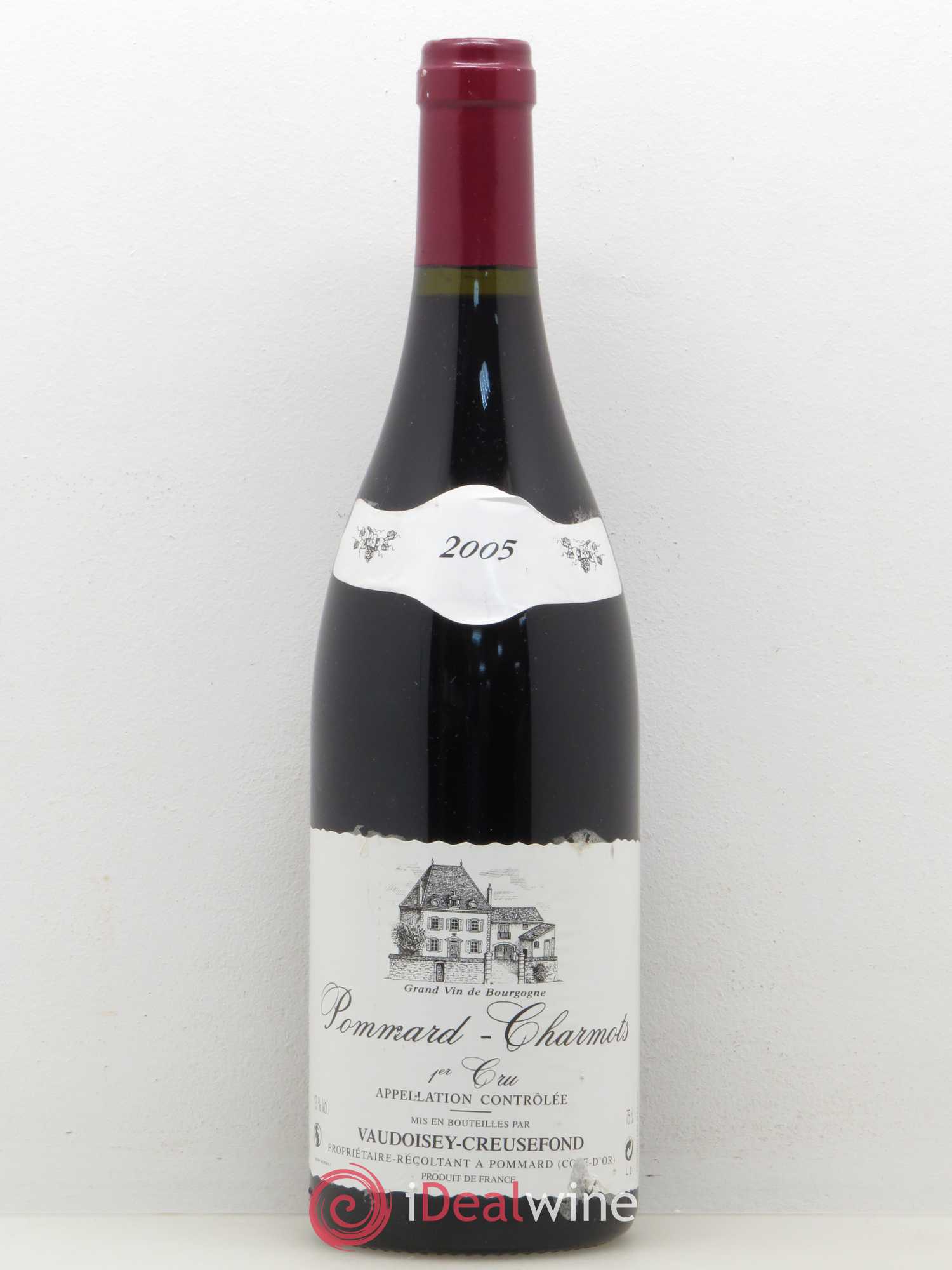 Pommard 1er Cru Charmots Domaine Vaudoisey Creusefond 2005 - Lot de 1 bouteille - 0