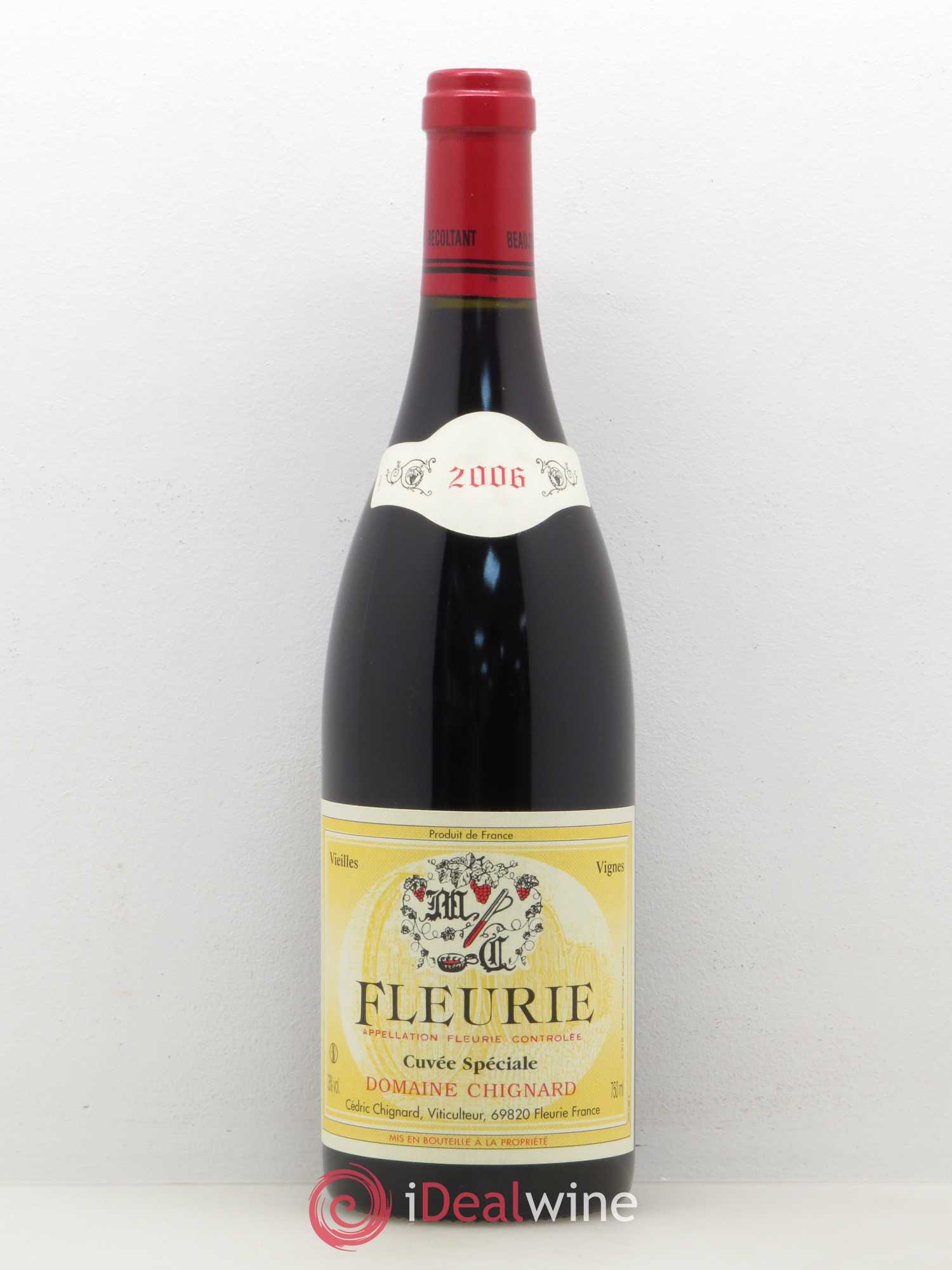 Fleurie Cuvée Spéciale Vieilles Vignes Chignard (Domaine) 2006 - Lot de 1 bouteille - 0