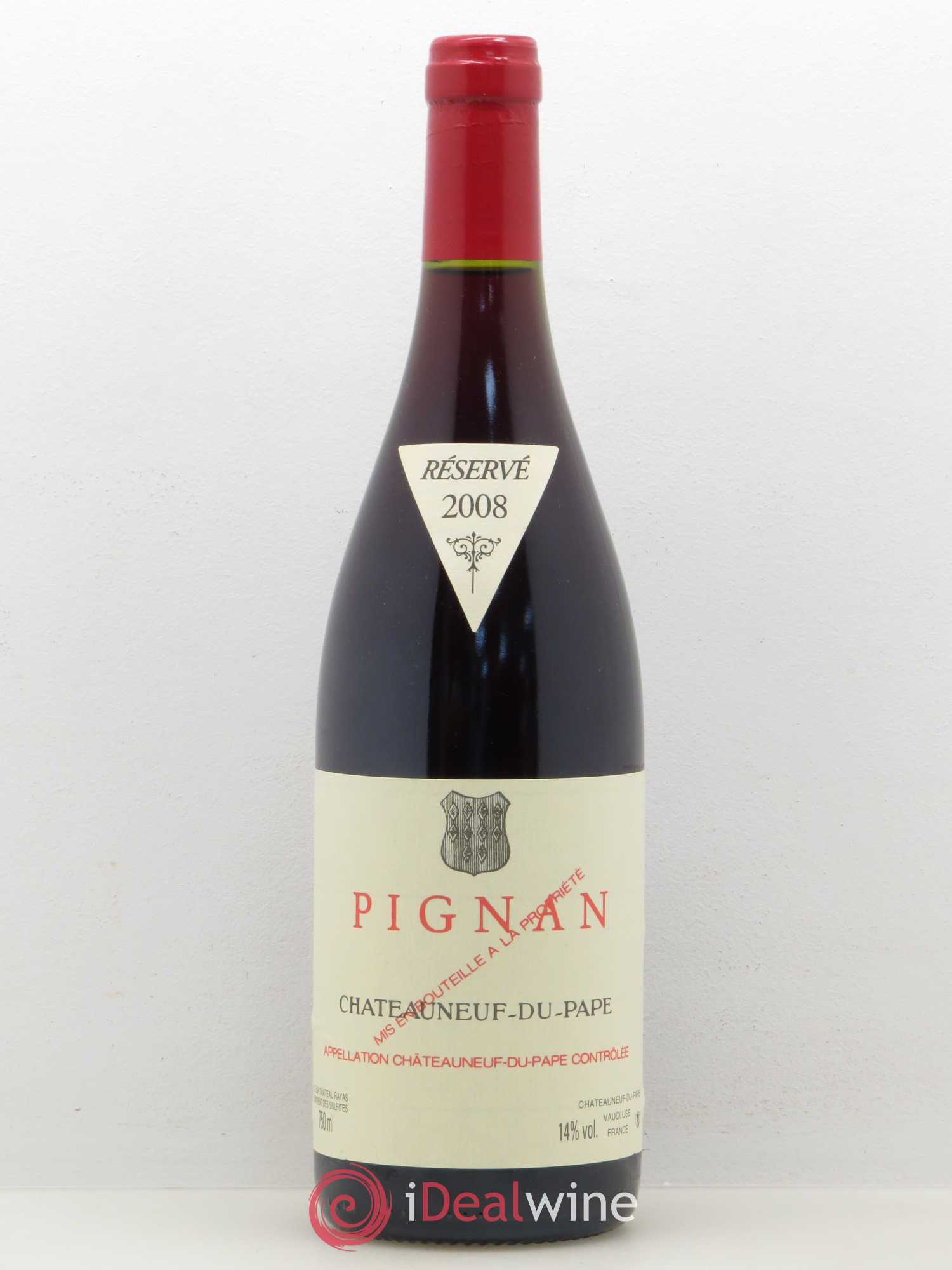 Châteauneuf-du-Pape Pignan Emmanuel Reynaud 2008 - Lot de 1 bouteille - 0