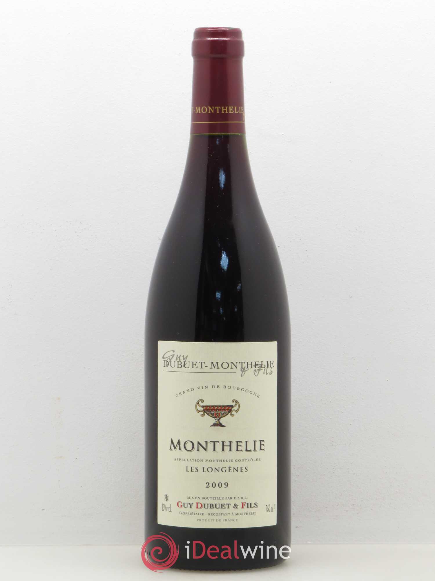 Monthélie Les Longènes domaine Guy Dubuet et Fils (sans prix de réserve) 2009 - Posten von 1 Flasche - 0