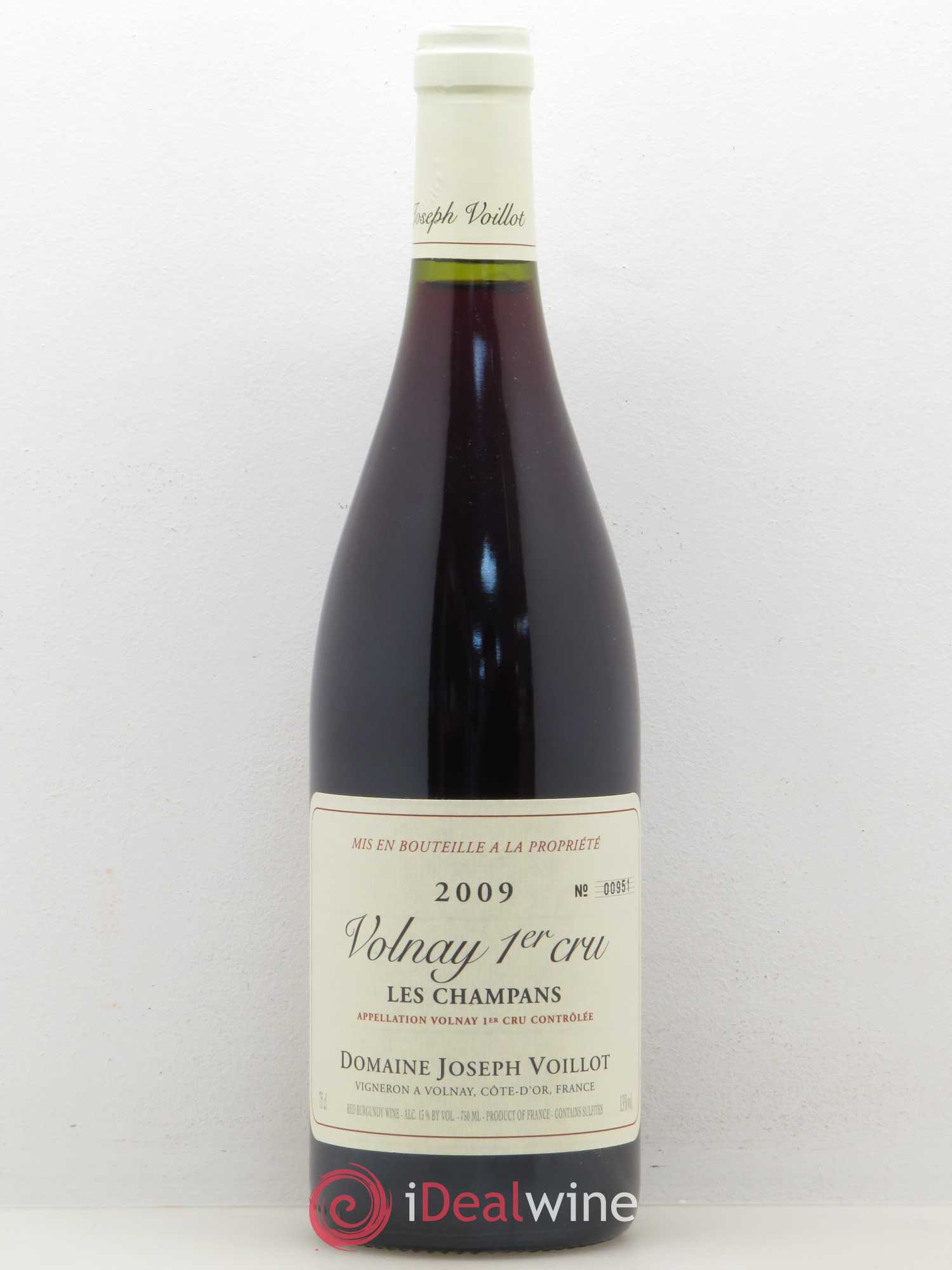 Volnay 1er Cru les Champans Joseph Voillot (Domaine) 2009 - Lot de 1 bouteille - 0