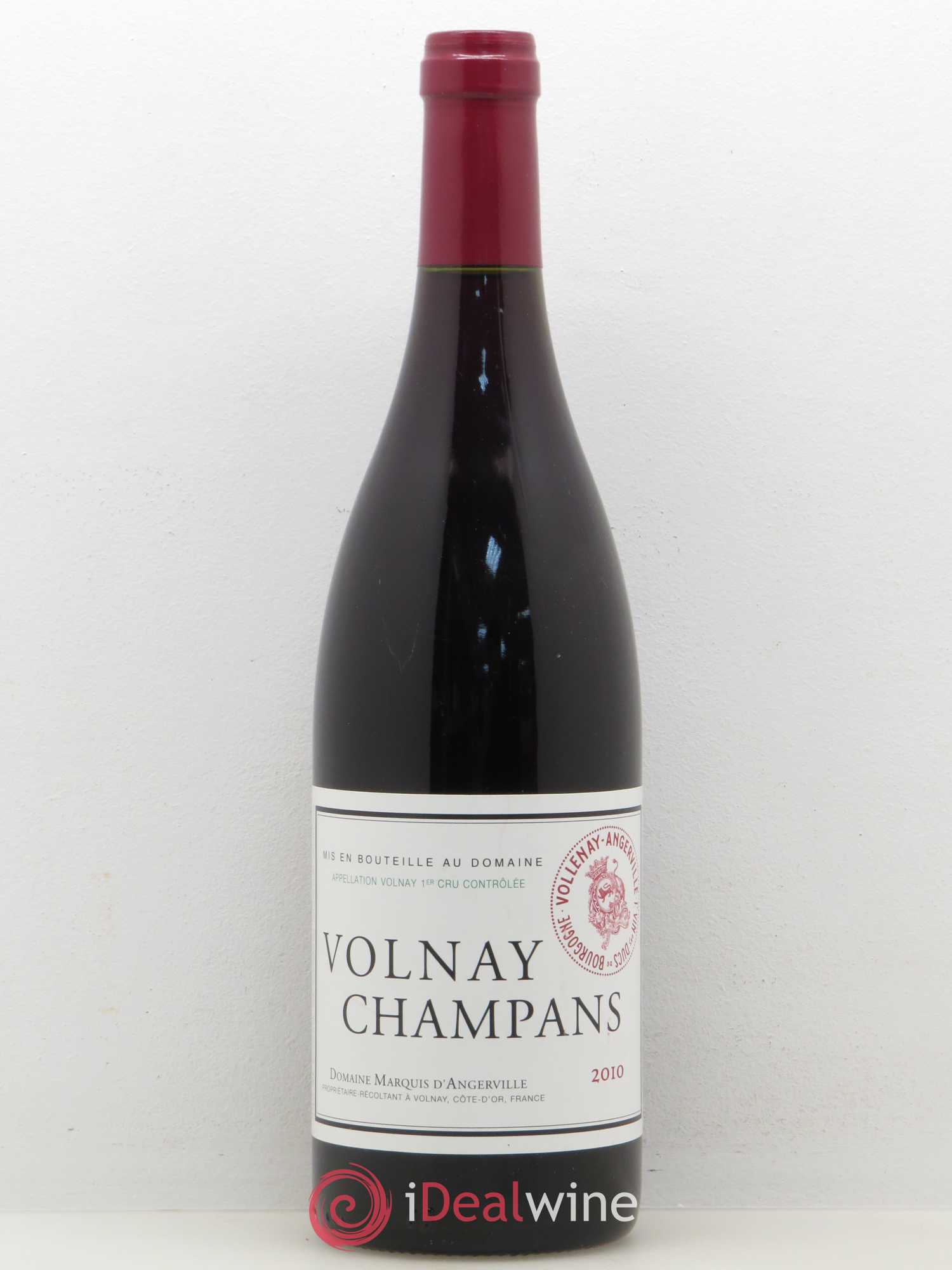Volnay 1er Cru Champans Marquis d'Angerville (Domaine) 2010 - Lot de 1 bouteille - 0