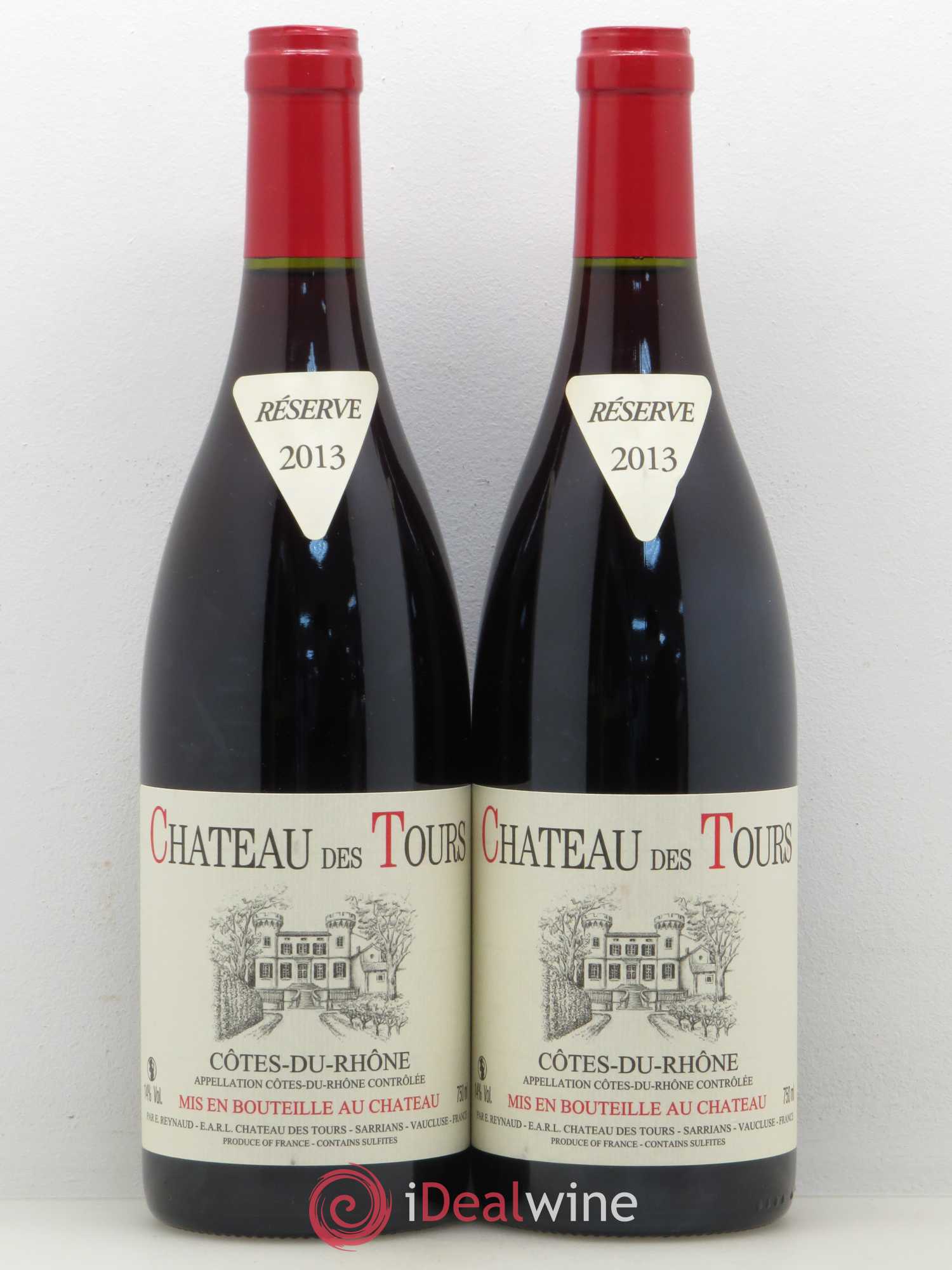 Côtes-du-Rhône Château des Tours Emmanuel Reynaud 2013 - Lot de 2 bouteilles - 0