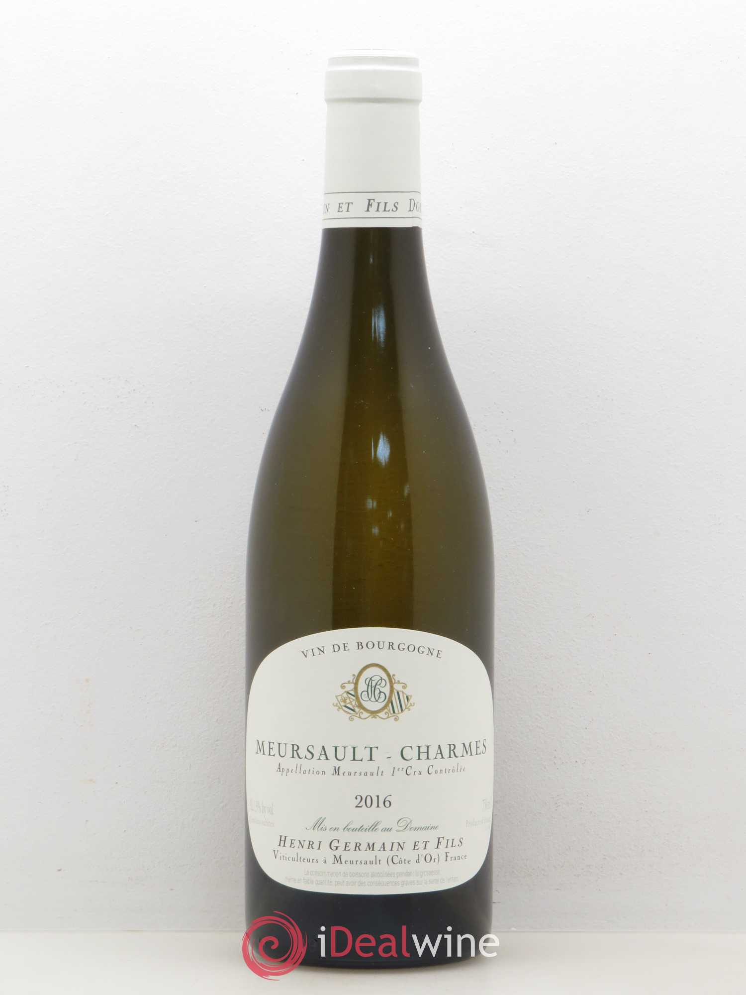 Meursault 1er Cru Charmes Domaine Henri Germain et Fils 2016 - Posten von 1 Flasche - 0