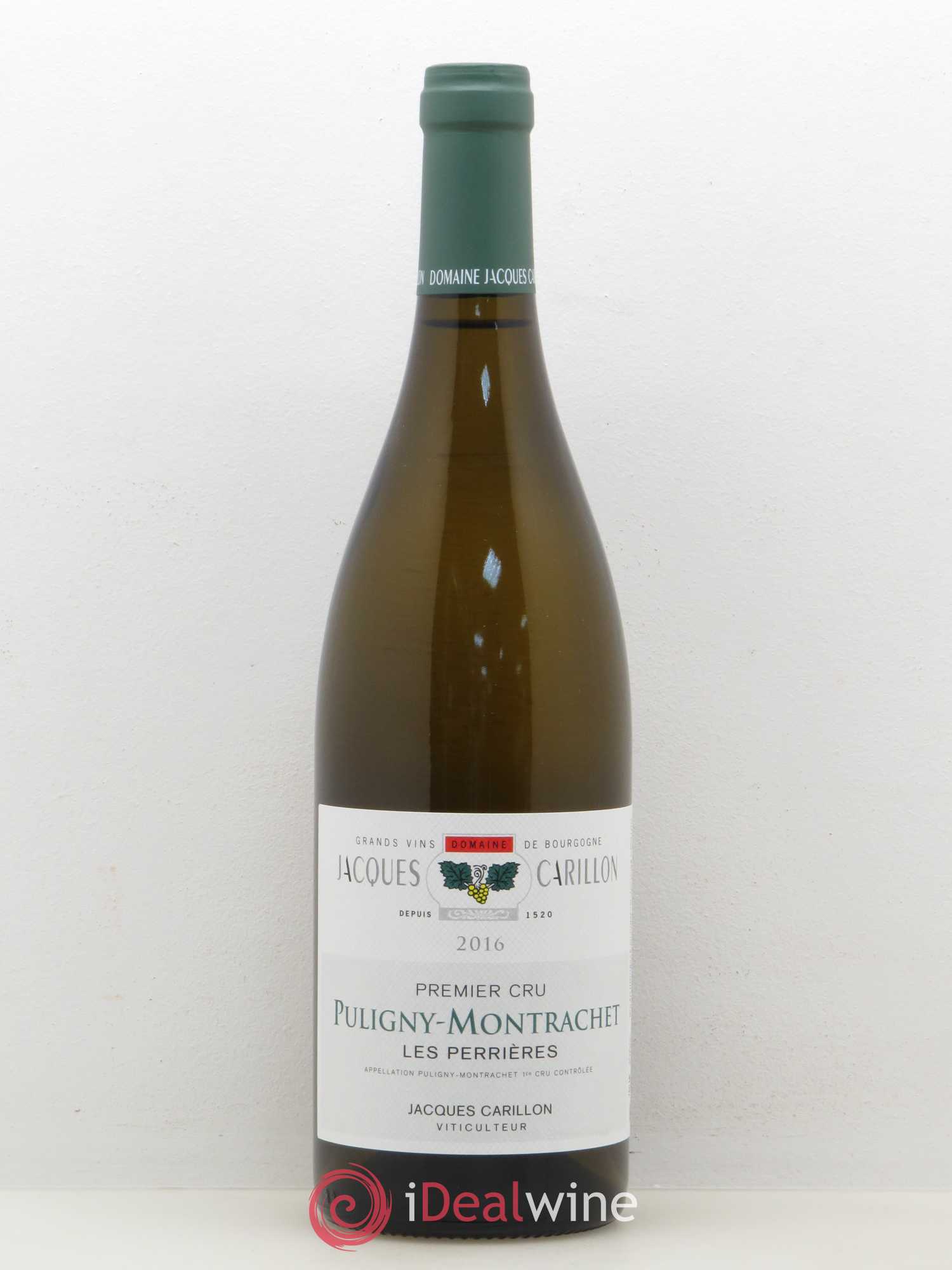 Puligny-Montrachet 1er Cru Les Perrieres Domaine Jacques Carillon 2016 - Posten von 1 Flasche - 0