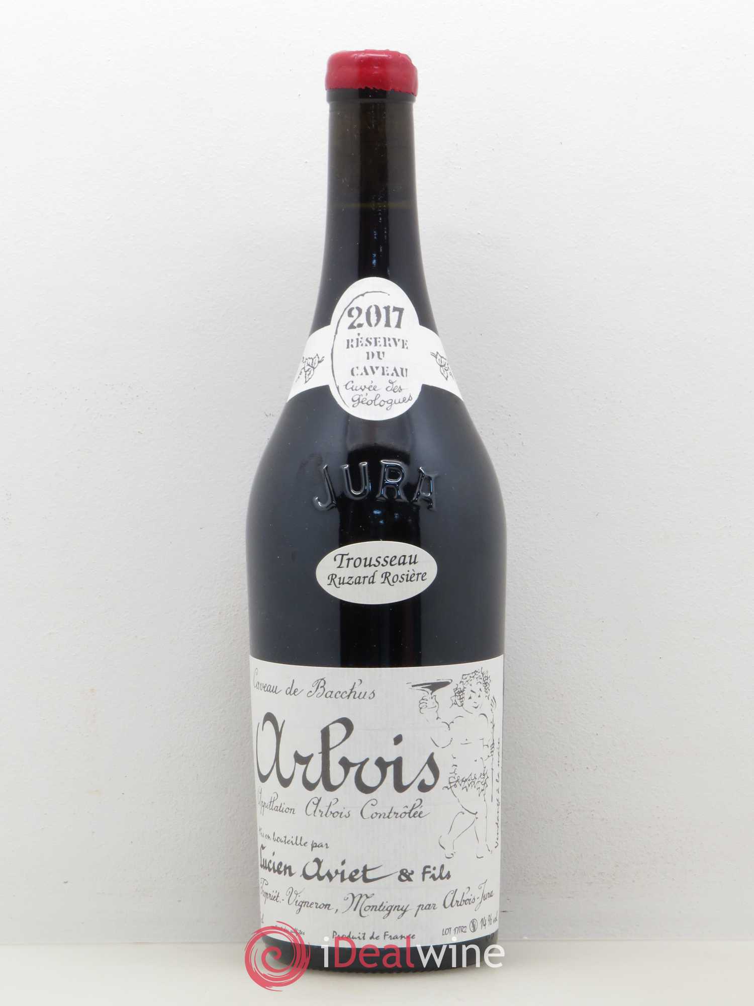 Arbois Cuvée des Geologues Trousseau Ruzard Rosieres Domaine Lucien Aviet et Fils 2017 - Posten von 1 Flasche - 0