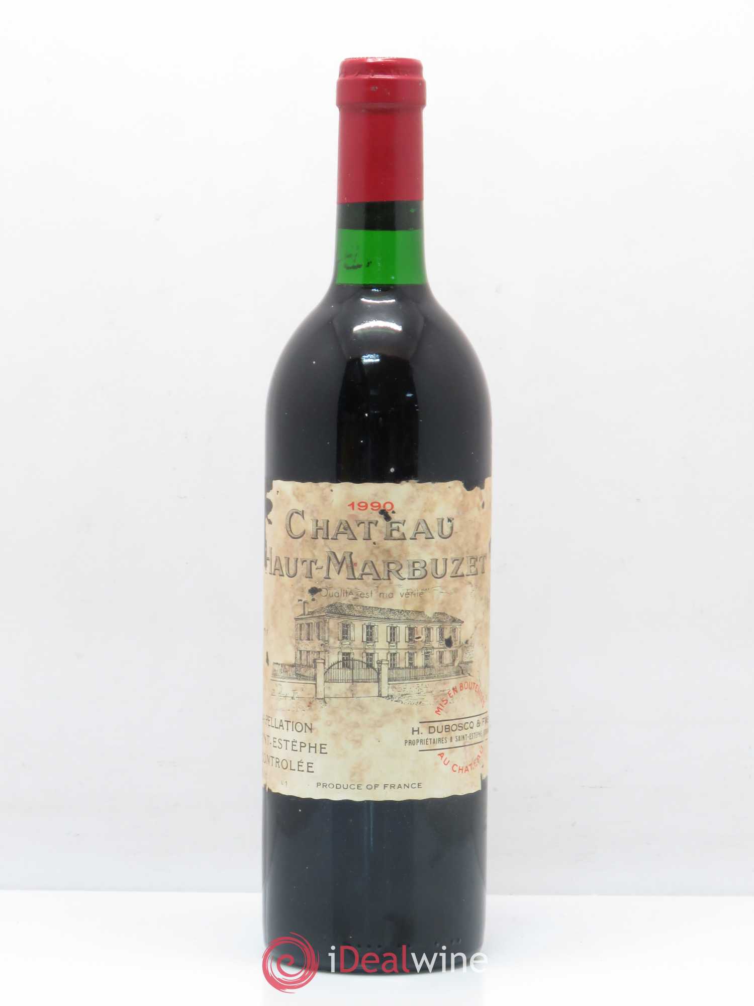 Château Haut Marbuzet 1990 - Lot de 1 bouteille - 0