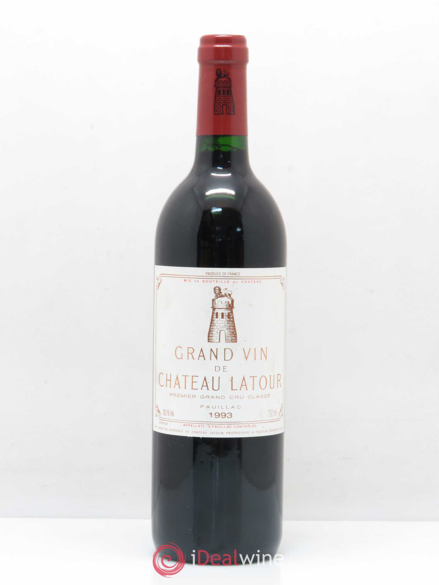 Château Latour 1er Grand Cru Classé 1993 - Lot de 1 bouteille - 0