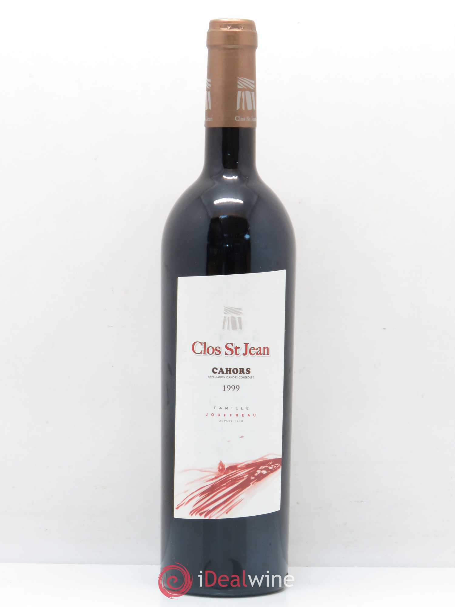 Cahors Clos Saint Jean Famille Jouffreau 1999 - Posten von 1 Flasche - 0