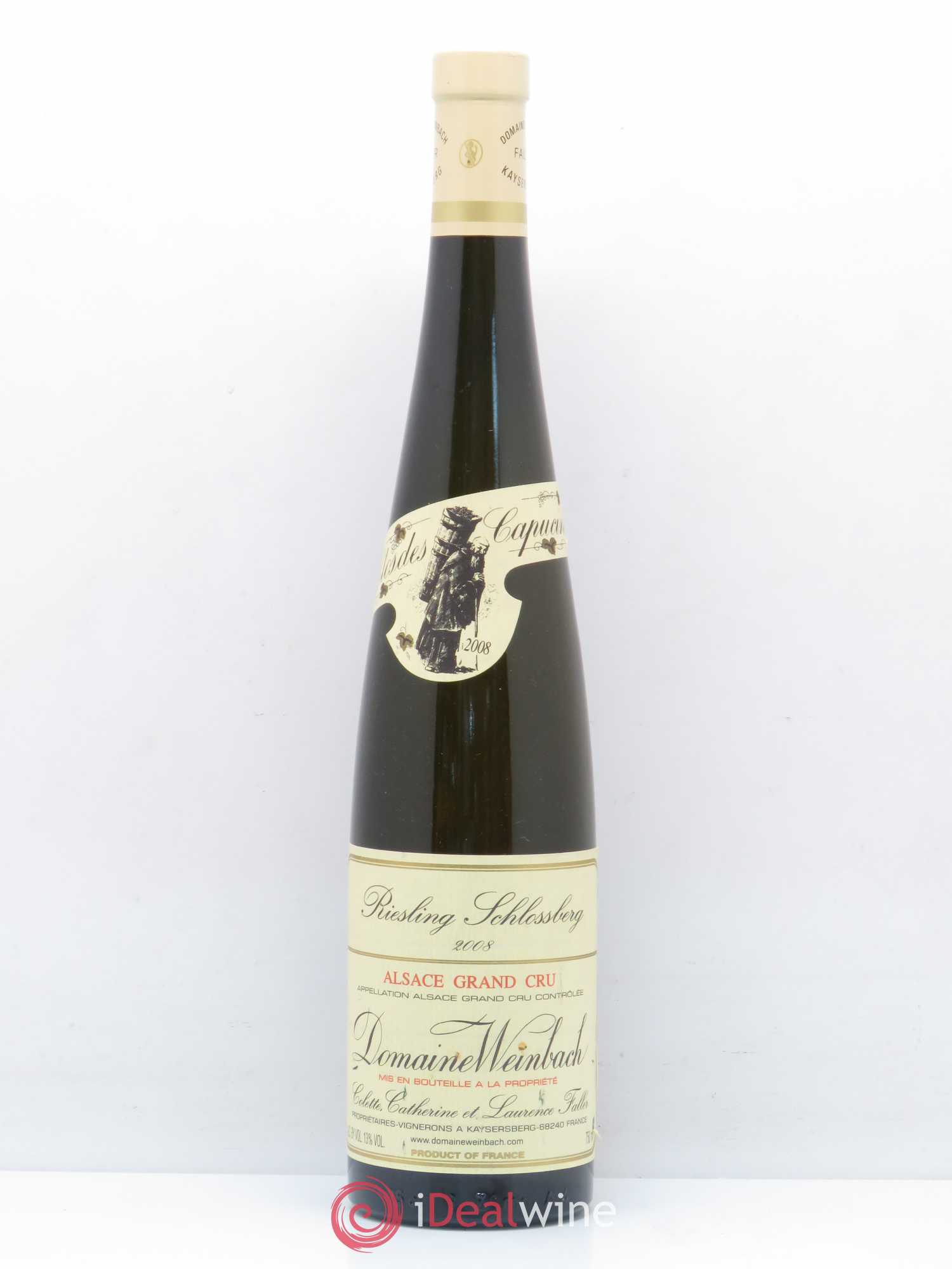 Alsace Grand Cru Schlossberg Riesling Weinbach (Domaine) Schlossberg Domaine Weinbach 2008 - Posten von 1 Flasche - 0