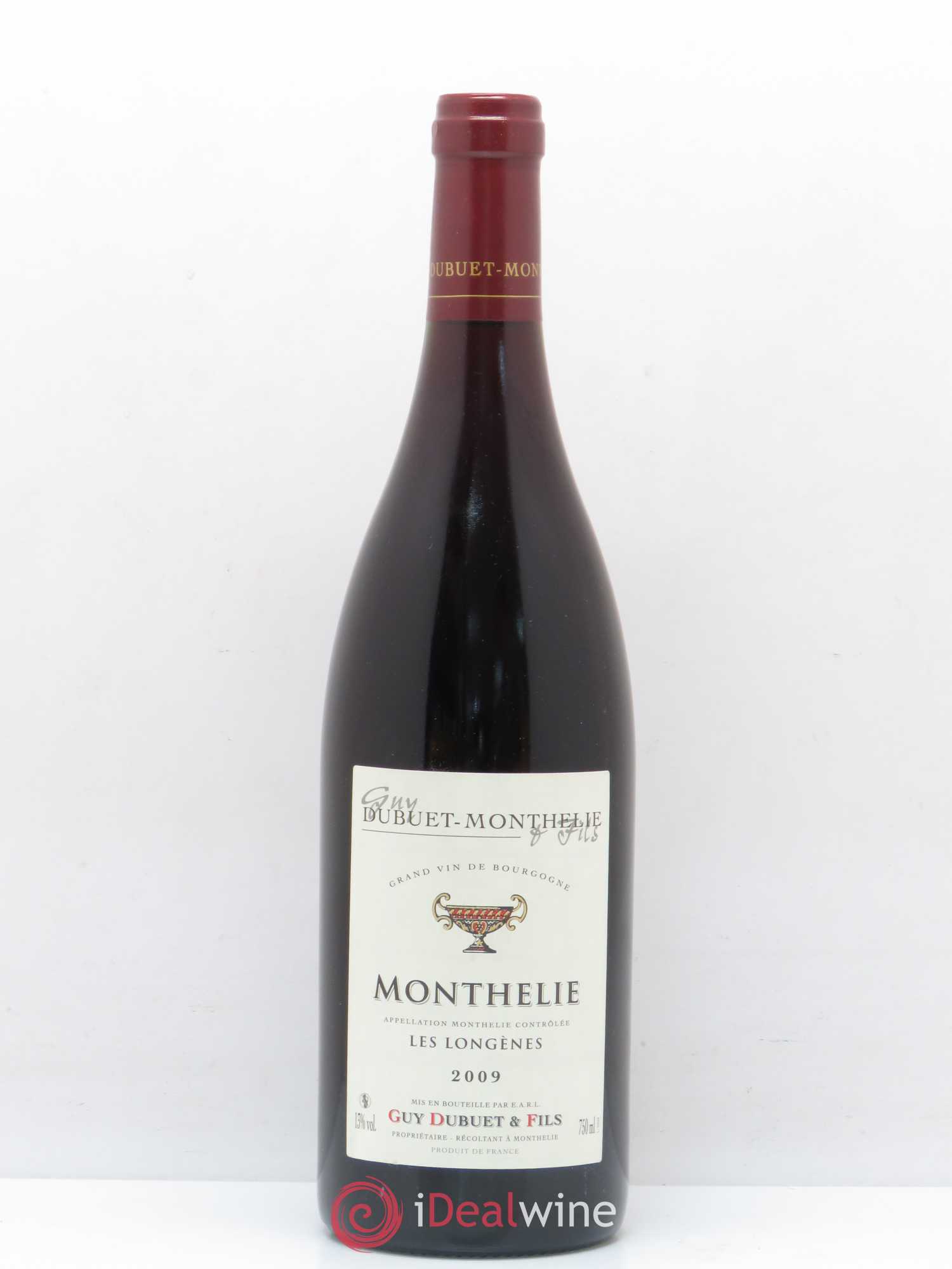 Monthélie Les Longènes Domaine Guy Dubuet et Fils 2009 - Posten von 1 Flasche - 0