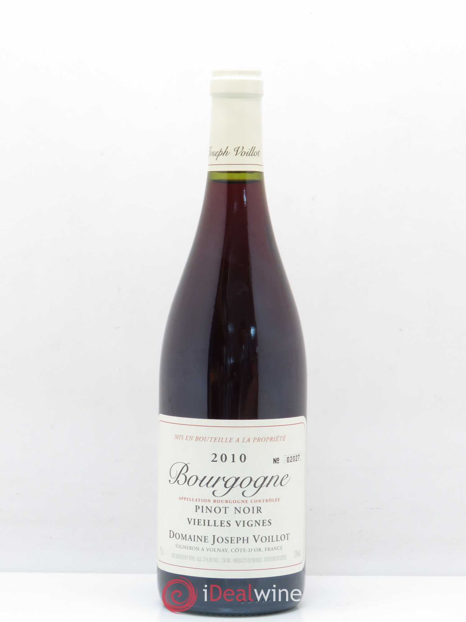Bourgogne Pinot Noir Vieilles Vignes Domaine Joseph Voillot 2010 - Posten von 1 Flasche - 0