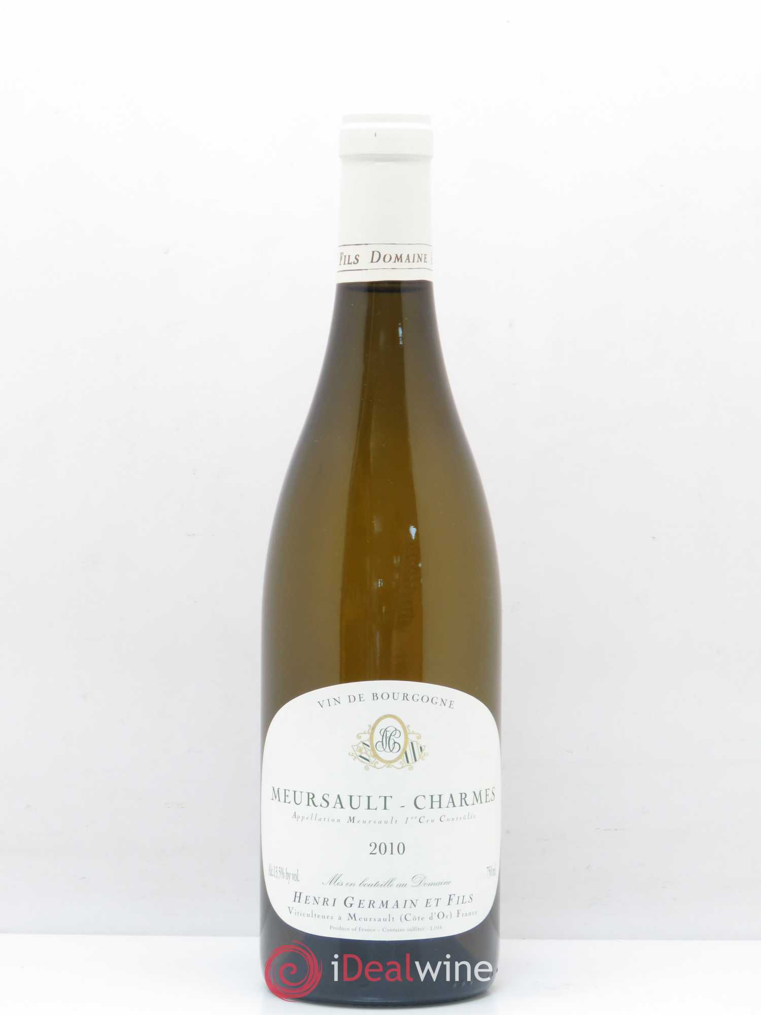Meursault 1er Cru Charmes Domaine Henri Germain et Fils 2010 - Posten von 1 Flasche - 0