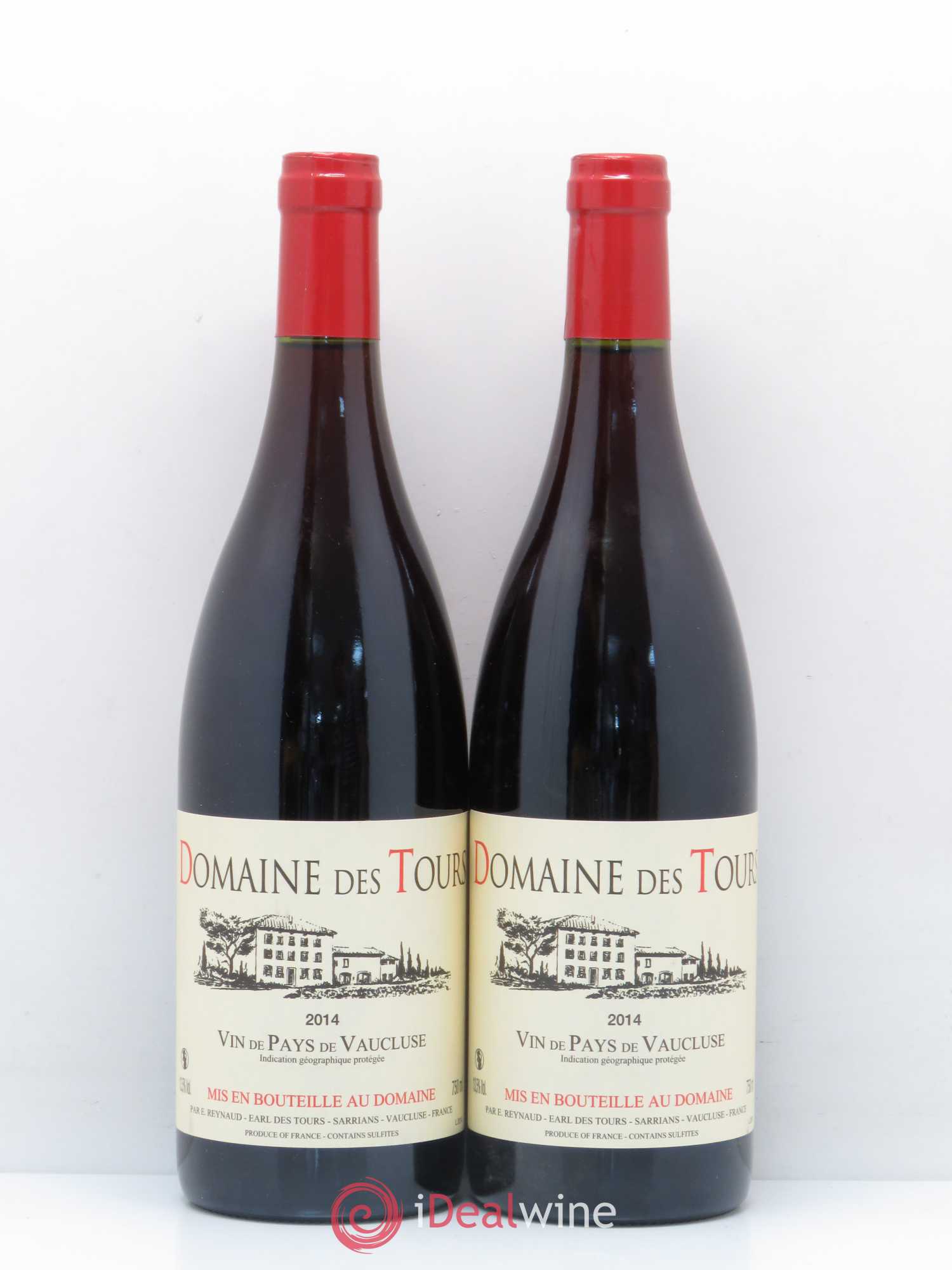 Vaucluse (Vin de Pays de Vaucluse) Domaine des Tours Emmanuel Reynaud 2014 - Lot de 2 bouteilles - 0