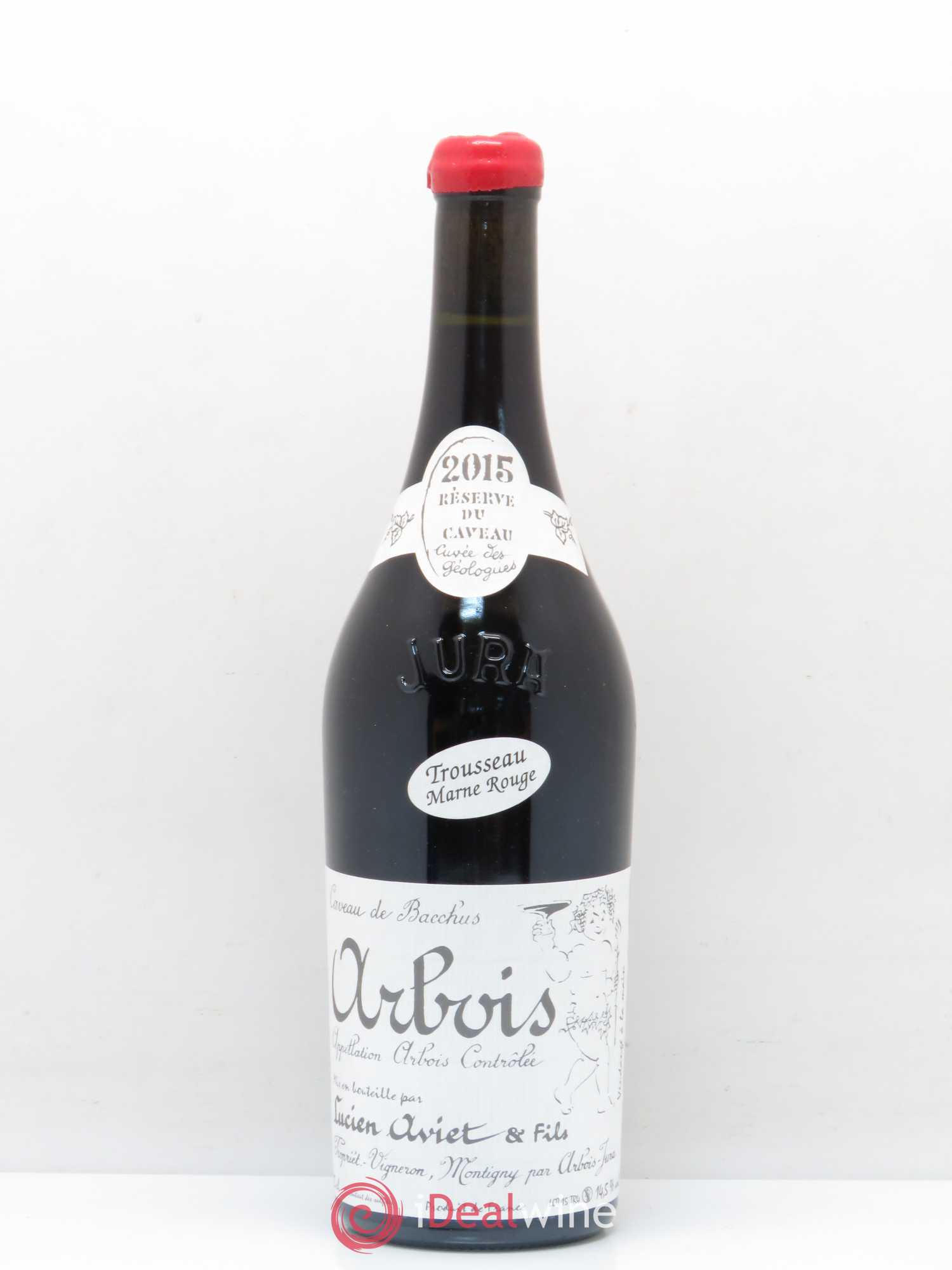 Arbois Cuvée des Geologues Trousseau Marnes Rouges Domaine Lucien Aviet 2015 - Lot de 1 bouteille - 0