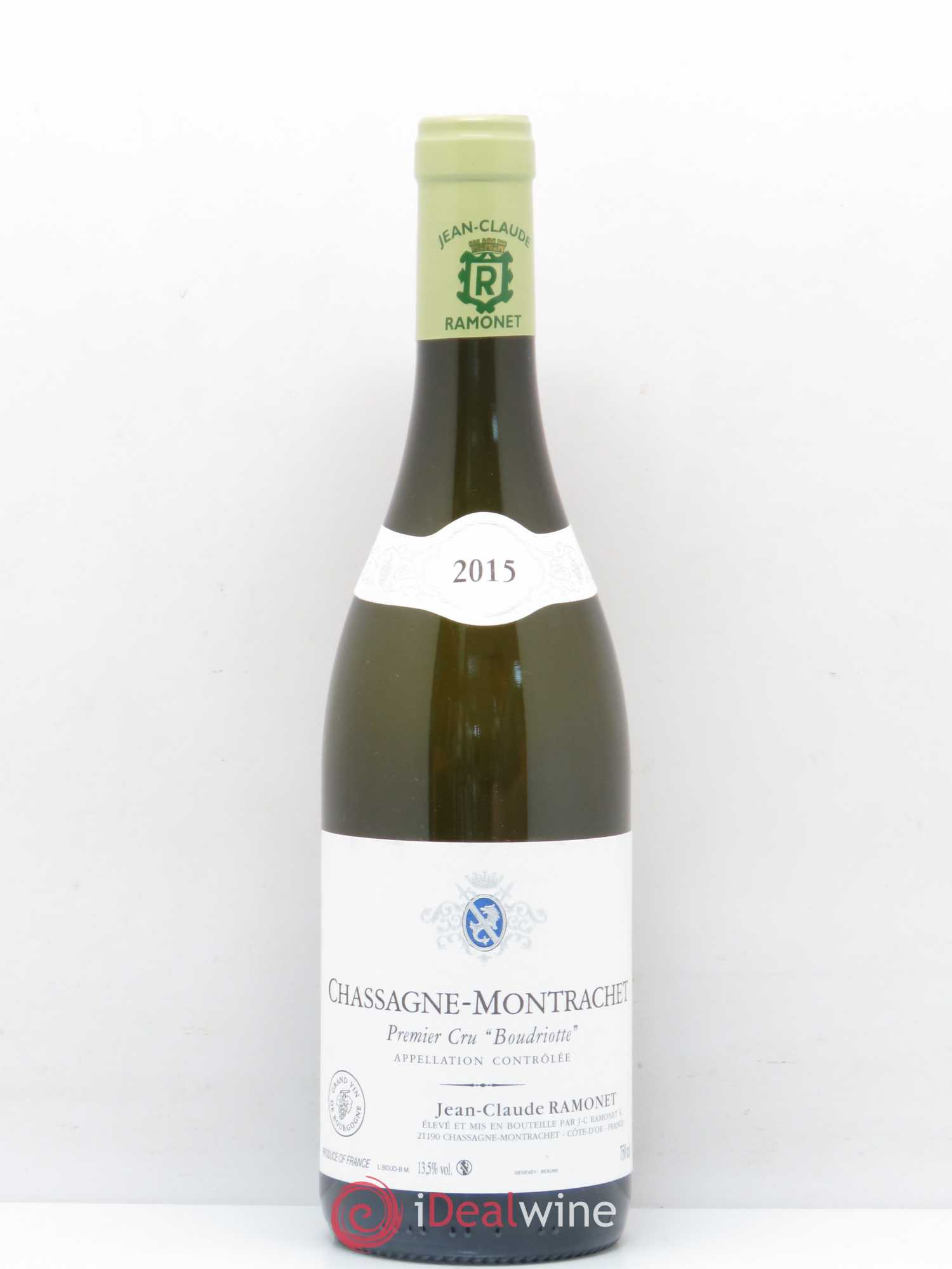 Chassagne-Montrachet 1er Cru Boudriotte Ramonet (Domaine) 2015 - Lot de 1 bouteille - 0