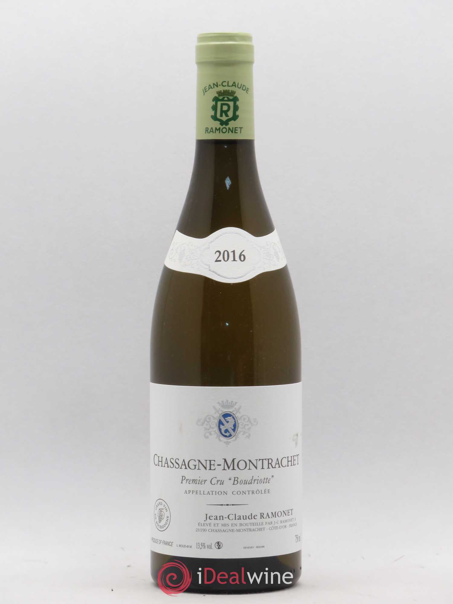 Chassagne-Montrachet 1er Cru Boudriotte Ramonet (Domaine) 2016 - Lot de 1 bouteille - 0