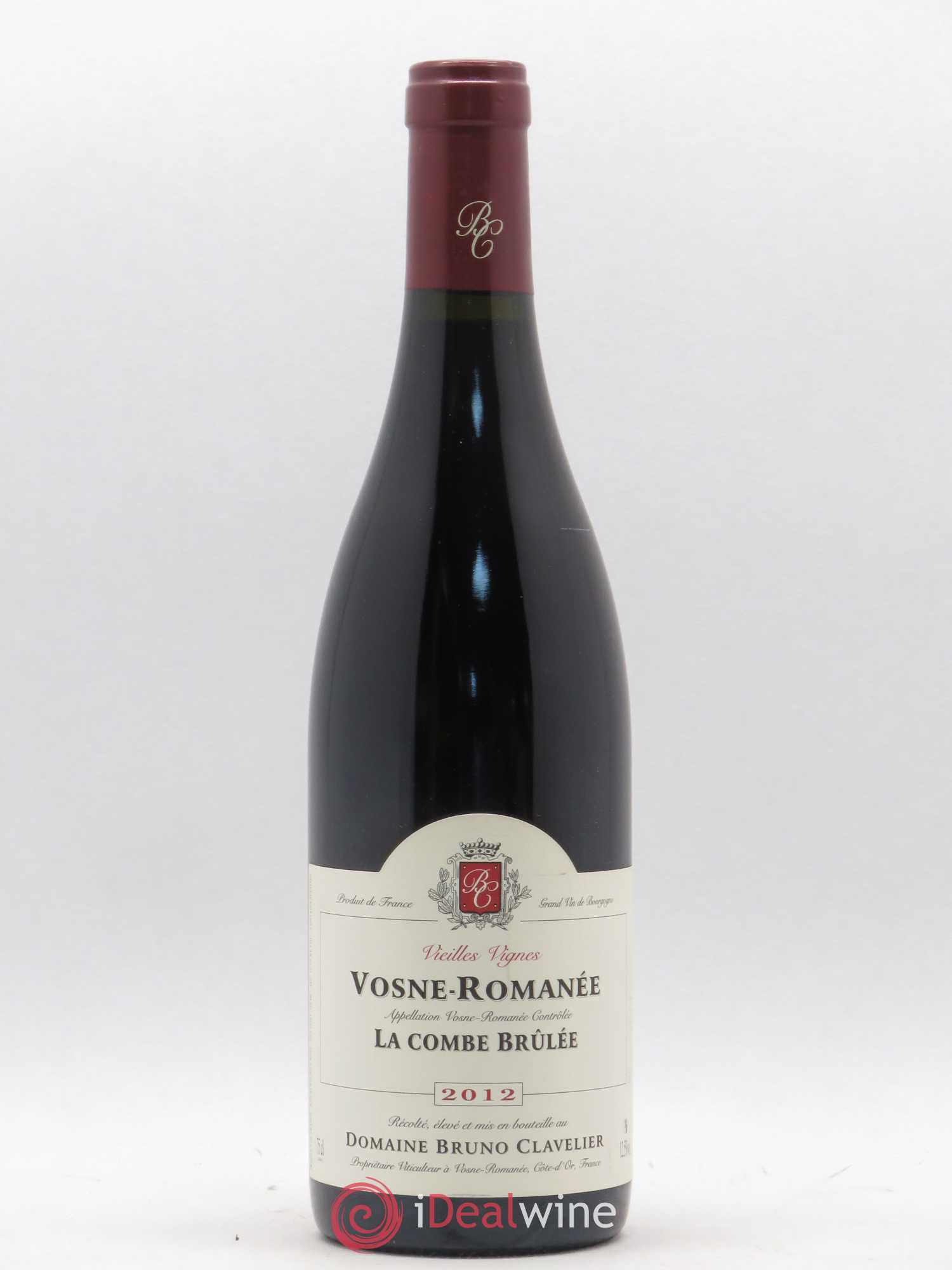 Vosne-Romanée Vieilles vignes La Combe Brûlée Bruno Clavelier 2012 - Lot de 1 bouteille - 0