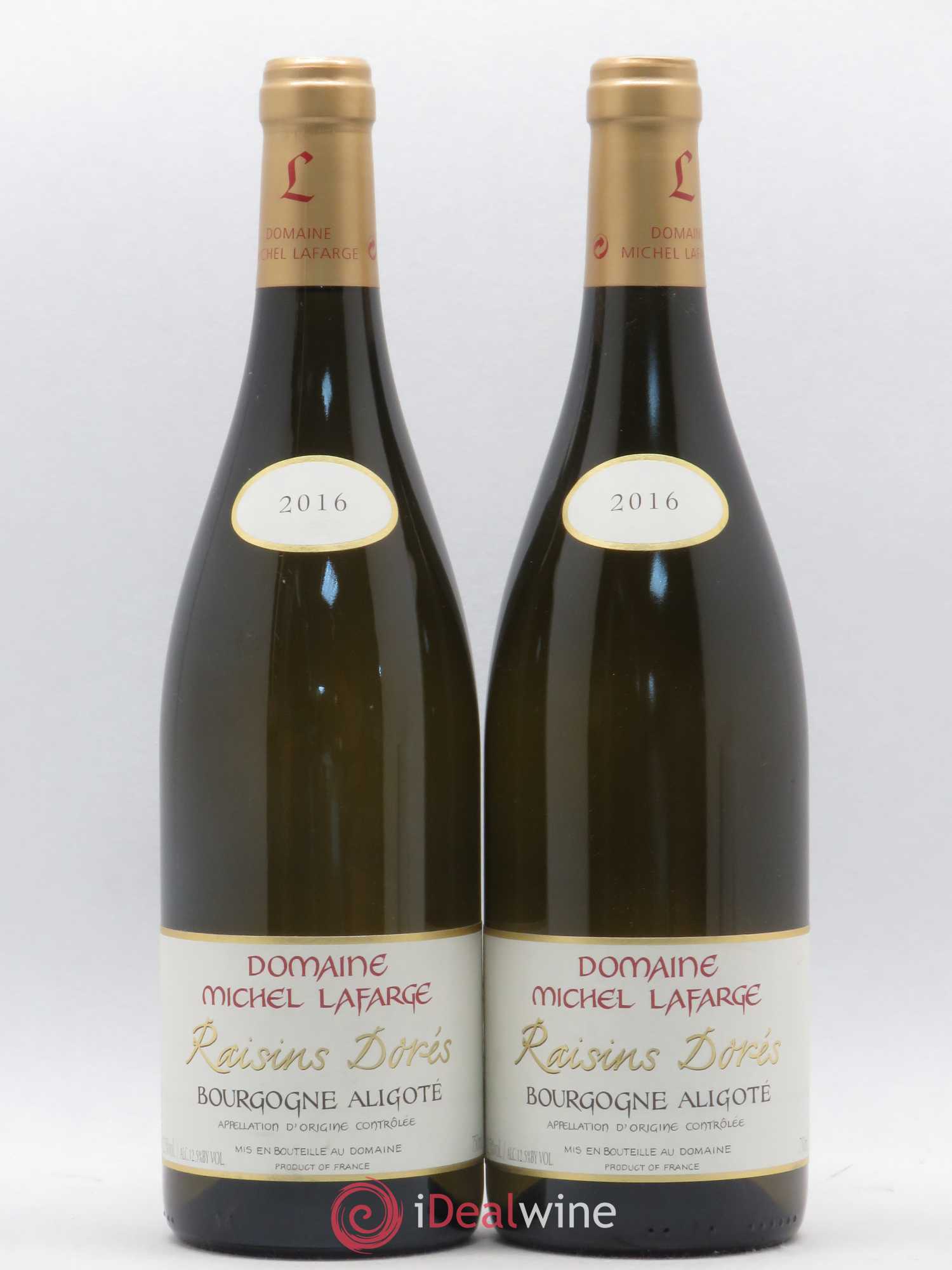 Bourgogne Aligoté Raisins Dorés Domaine Michel Lafarge 2016 - Posten von 2 Flaschen - 0