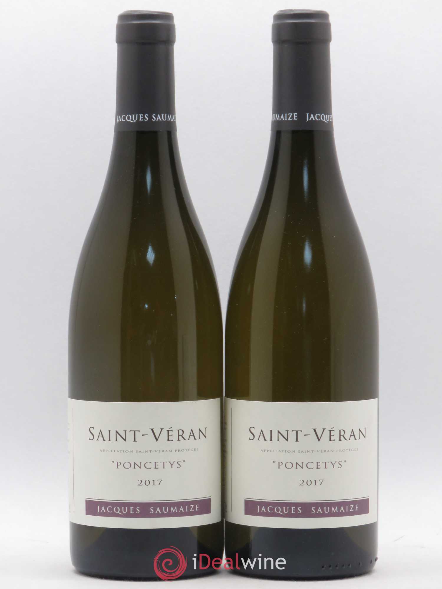 Saint-Véran Poncetys Jacques et Nathalie Saumaize 2017 - Lot de 2 bouteilles - 0