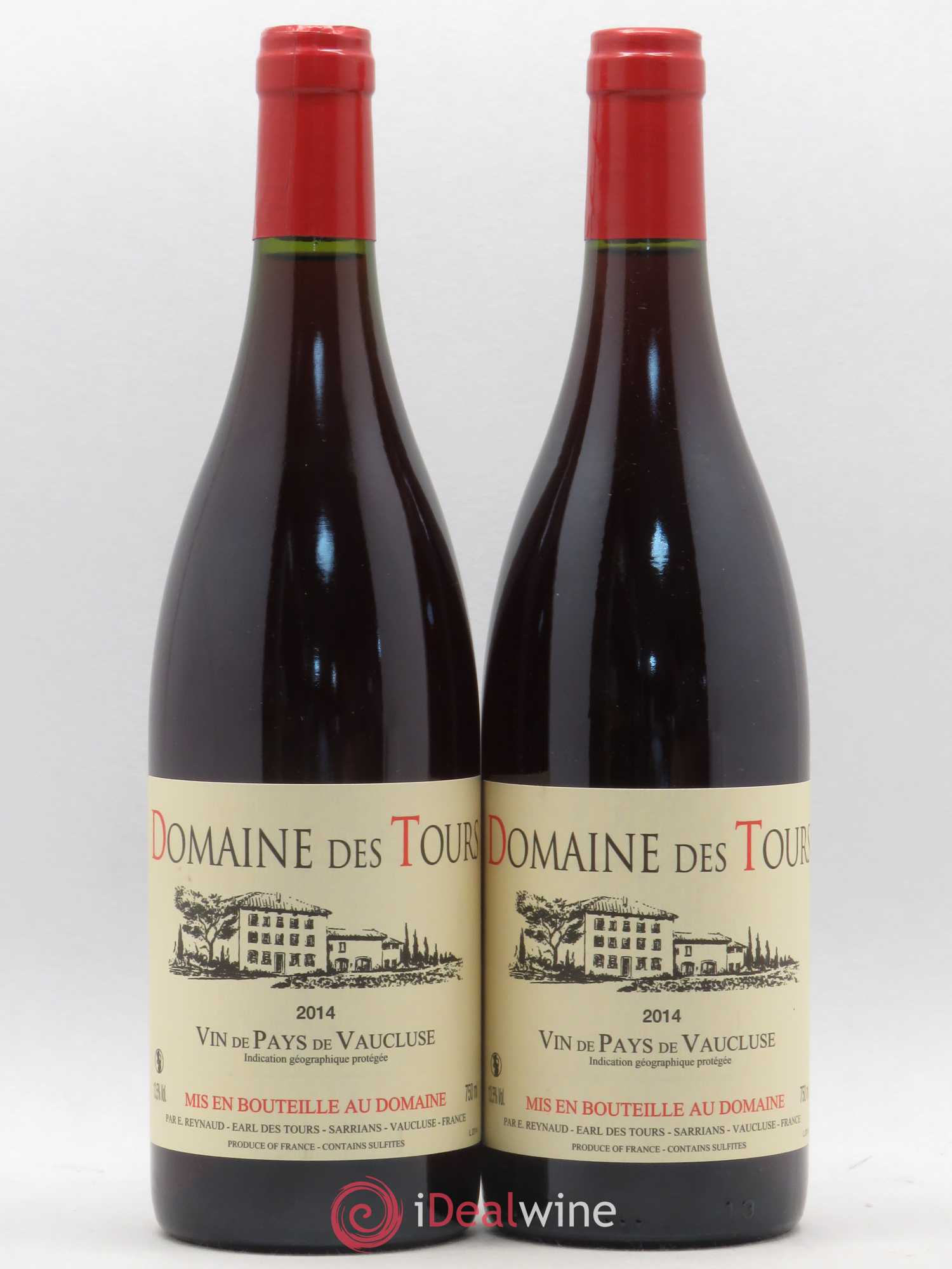 Vaucluse (Vin de Pays de Vaucluse) Domaine des Tours Emmanuel Reynaud 2014 - Lot de 2 bouteilles - 0