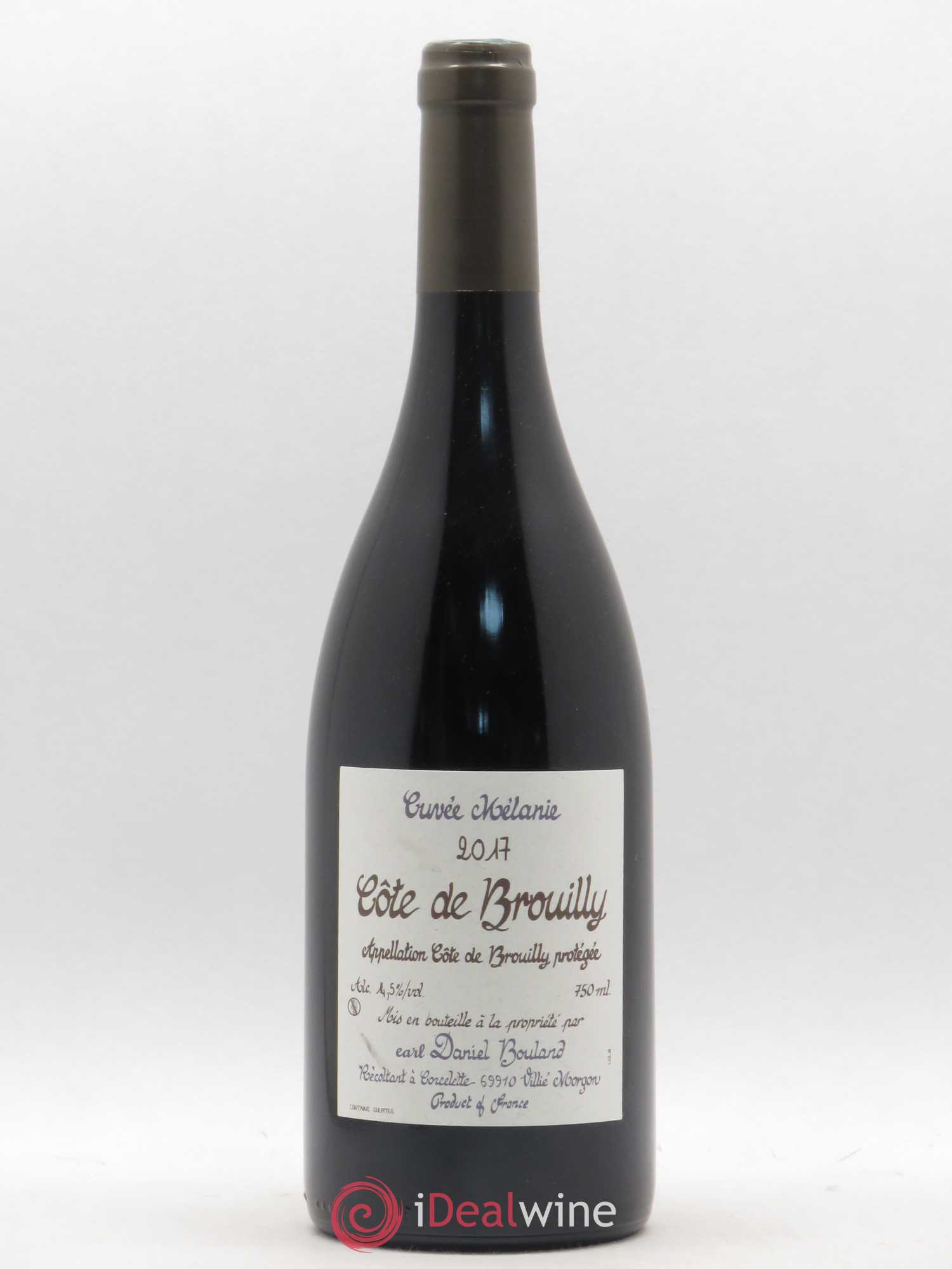 Côte de Brouilly Cuvée Mélanie Daniel Bouland (Domaine) 2017 - Lot de 1 bouteille - 0